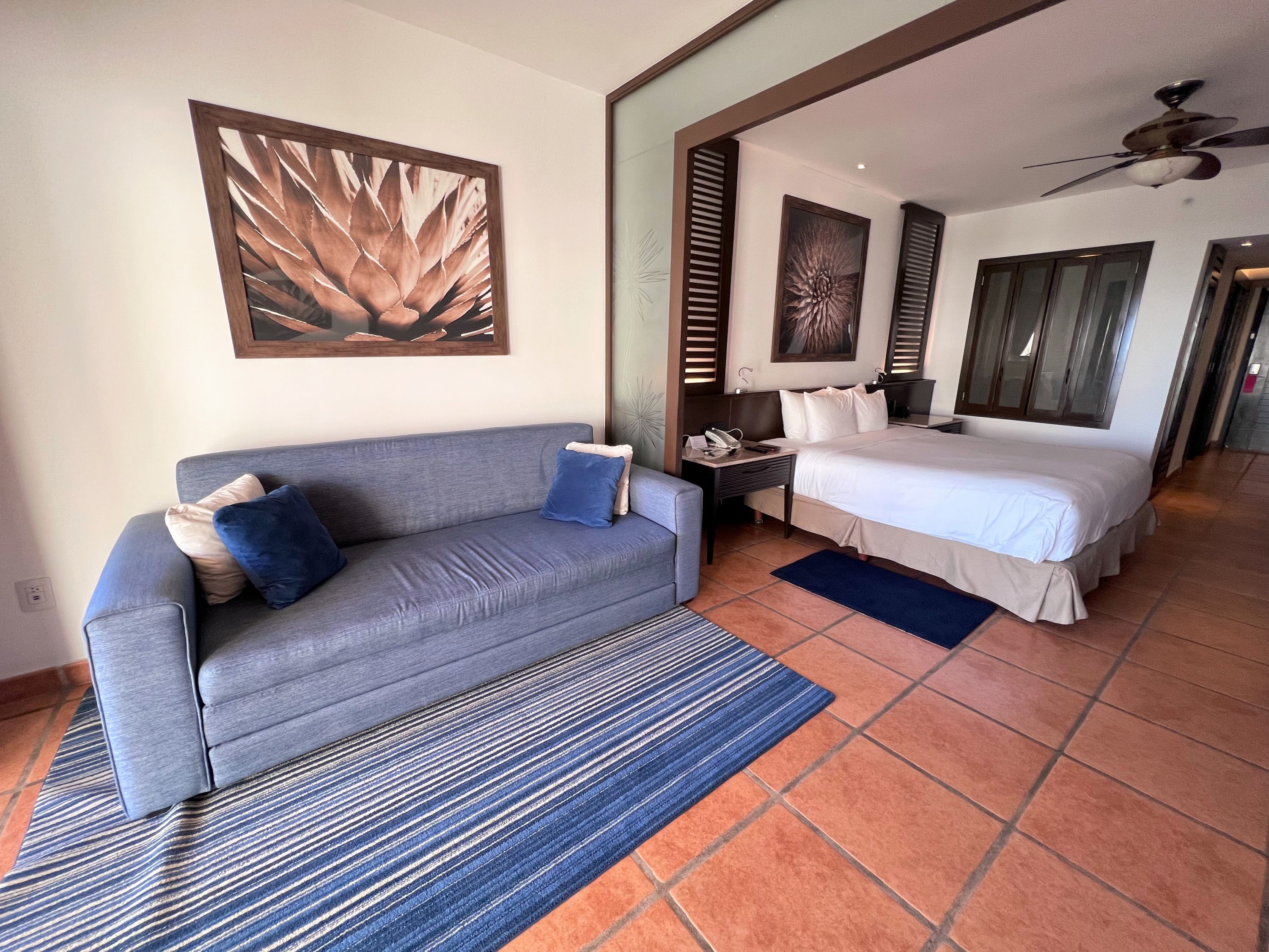 Master King Room at Hyatt Ziva Los Cabos pull out couch Master King Room at Hyatt Ziva Los Cabos pull out couch