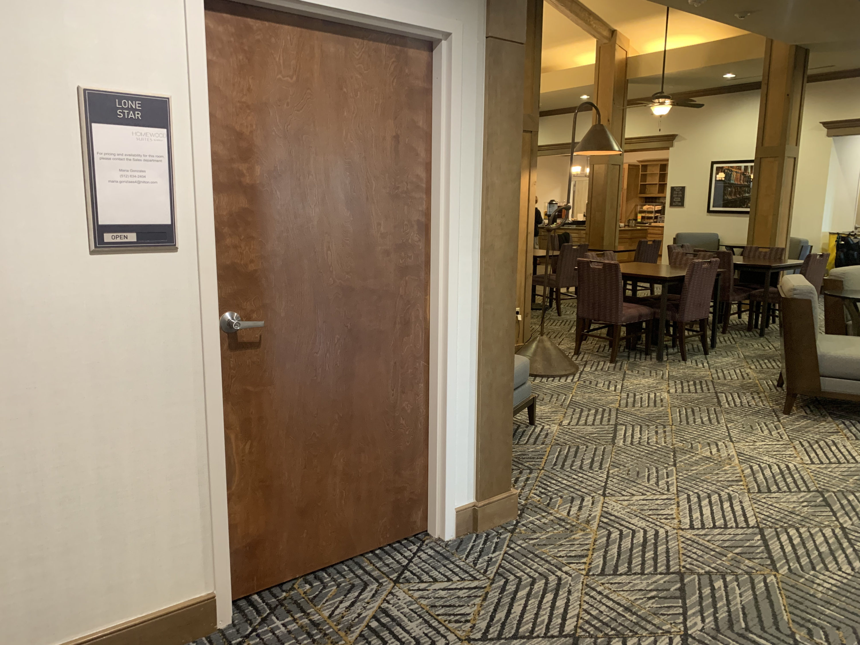 Meeting room and lobby at Homewood Suites Austin Round Rock