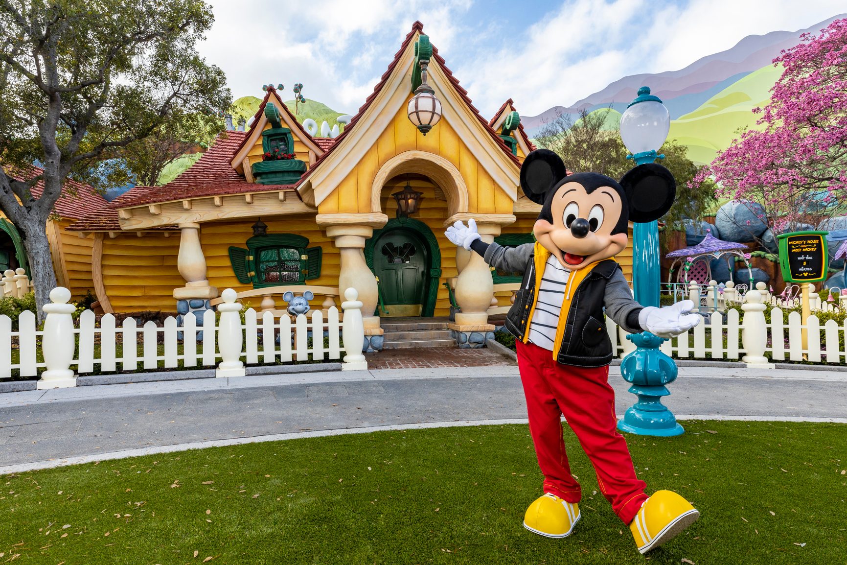 Mickey Mouse Sports New Outfit in the Reimagined Mickeys Toontown at Disneyland Park Mickey Mouse Sports New Outfit in the Reimagined Mickeys Toontown at Disneyland Park