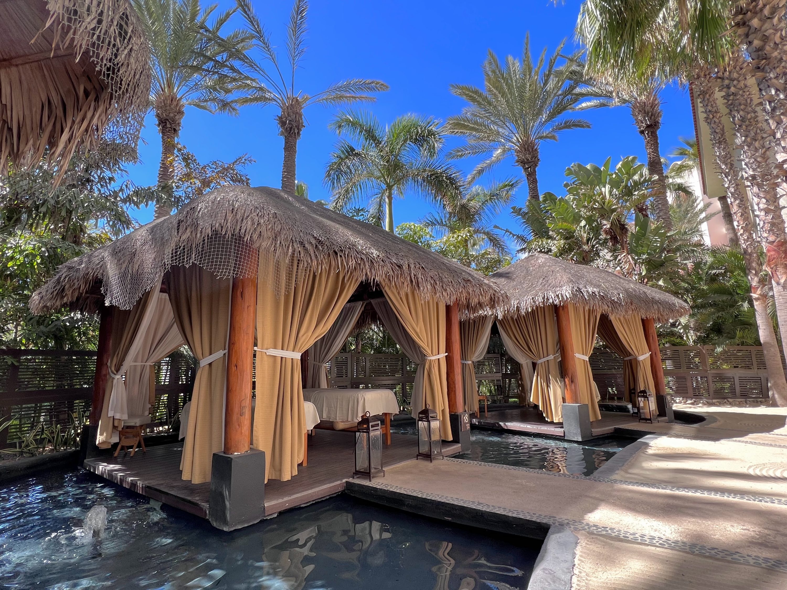 Outside massages at Hyatt Ziva Los Cabos