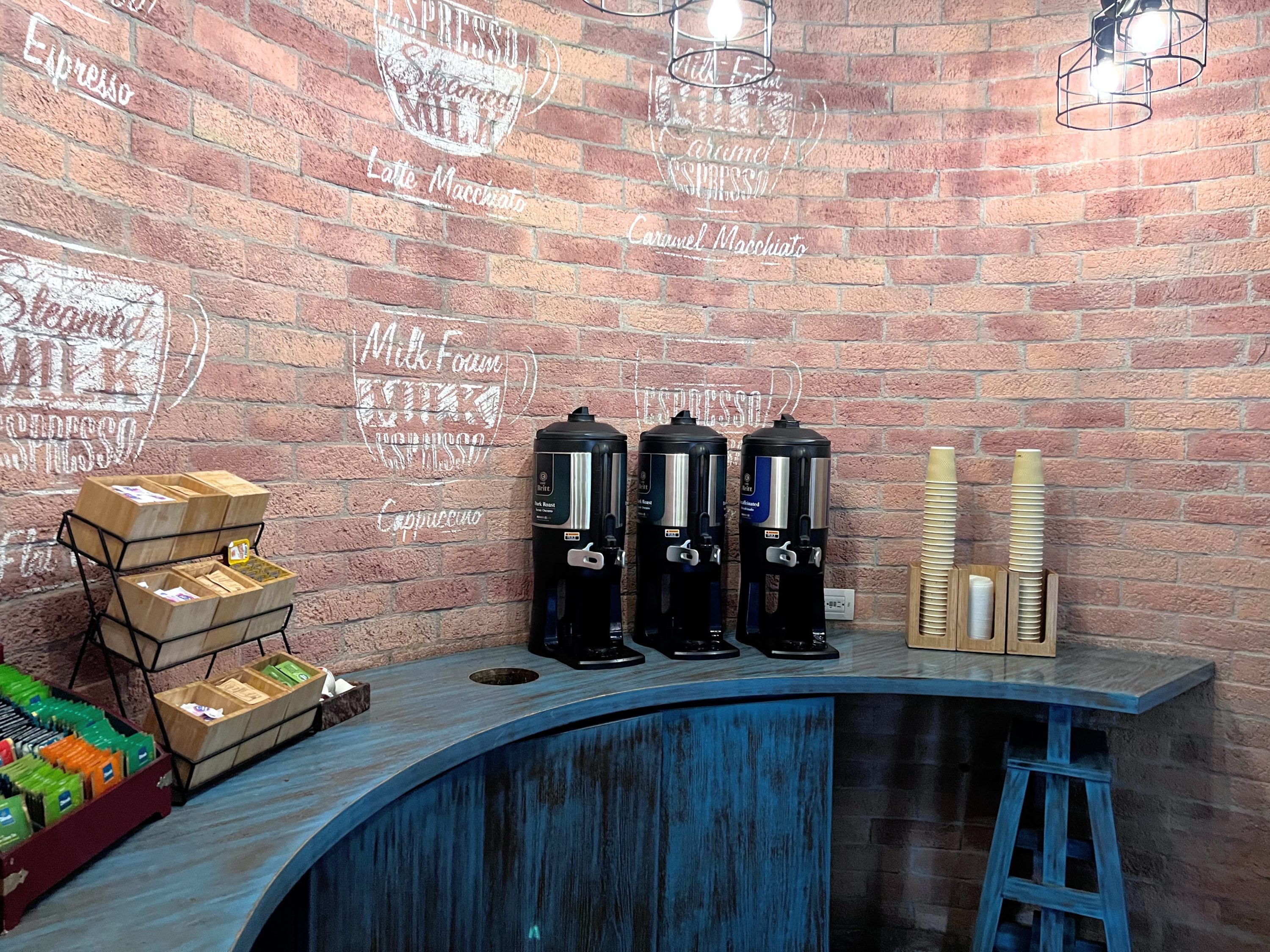 Self serve coffee at Coffee House Hyatt Ziva Los Cabos