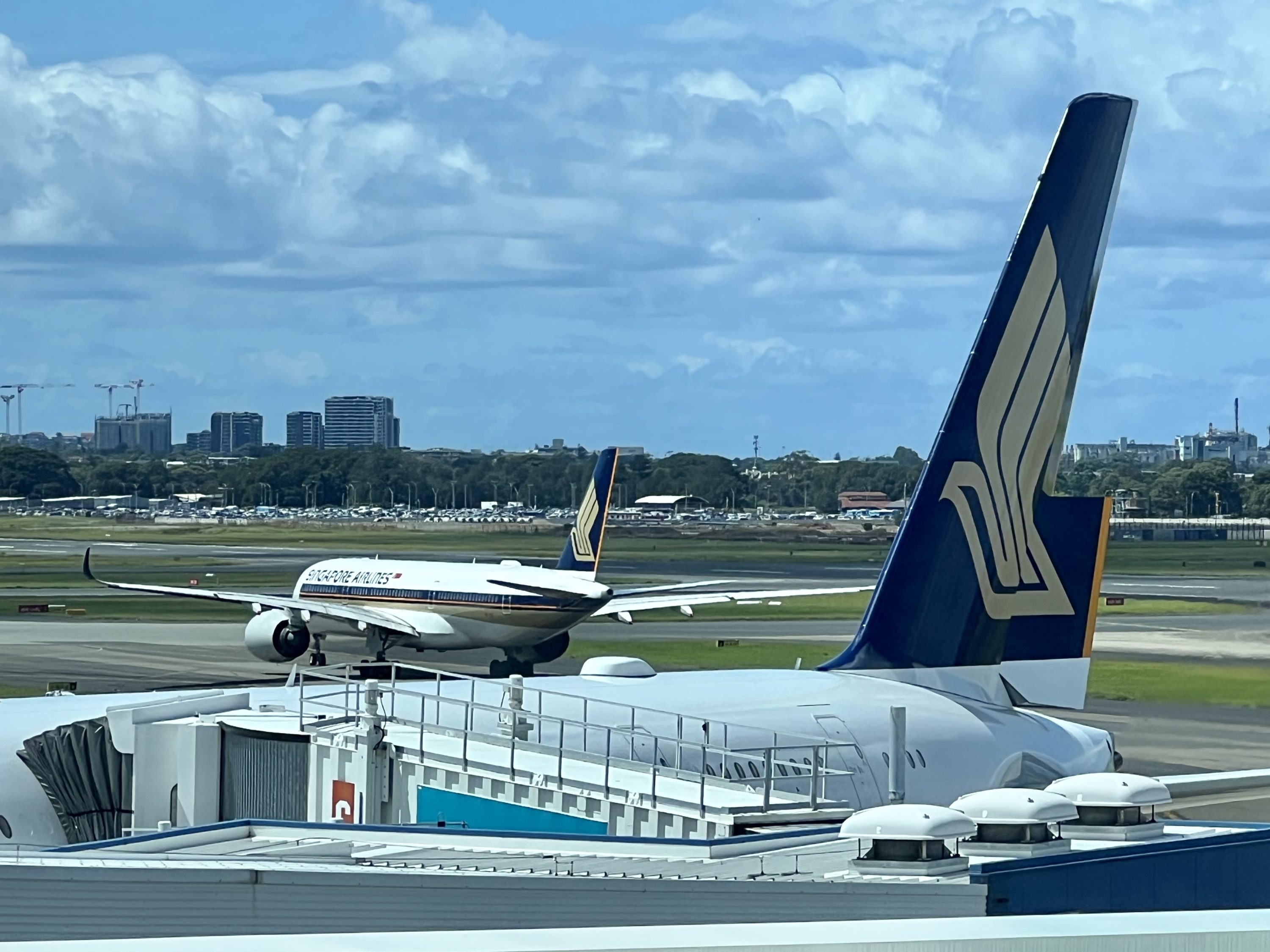 Singapore SilverKris First Class lounge at SYD the view
