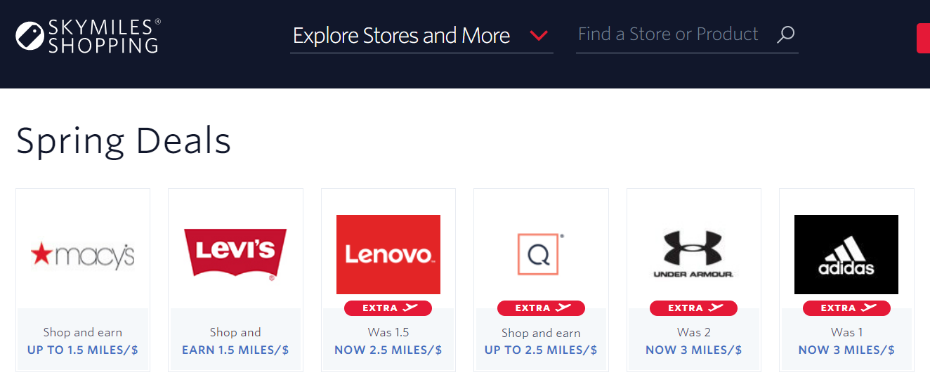 SkyMiles Shopping