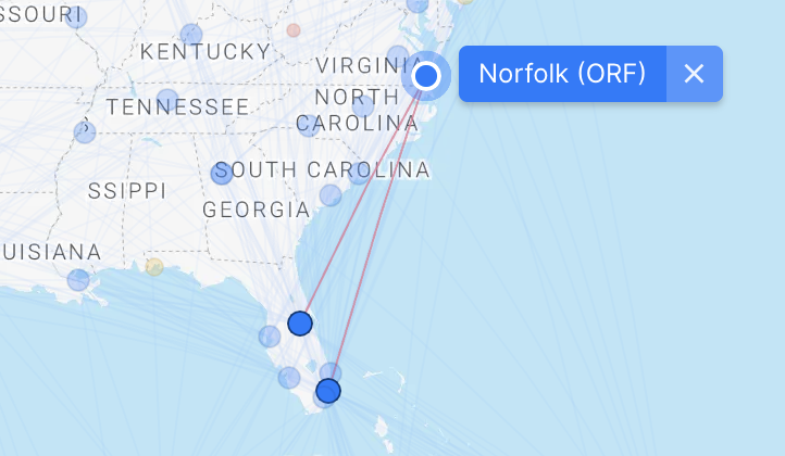 Spirit Airlines arrives in Norfolk