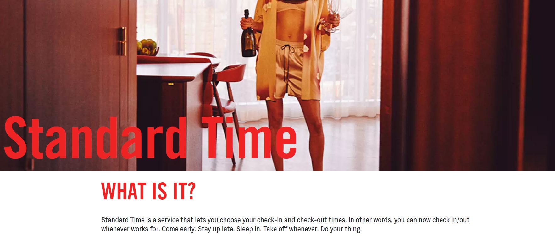 Standard Time at Standard Hotels