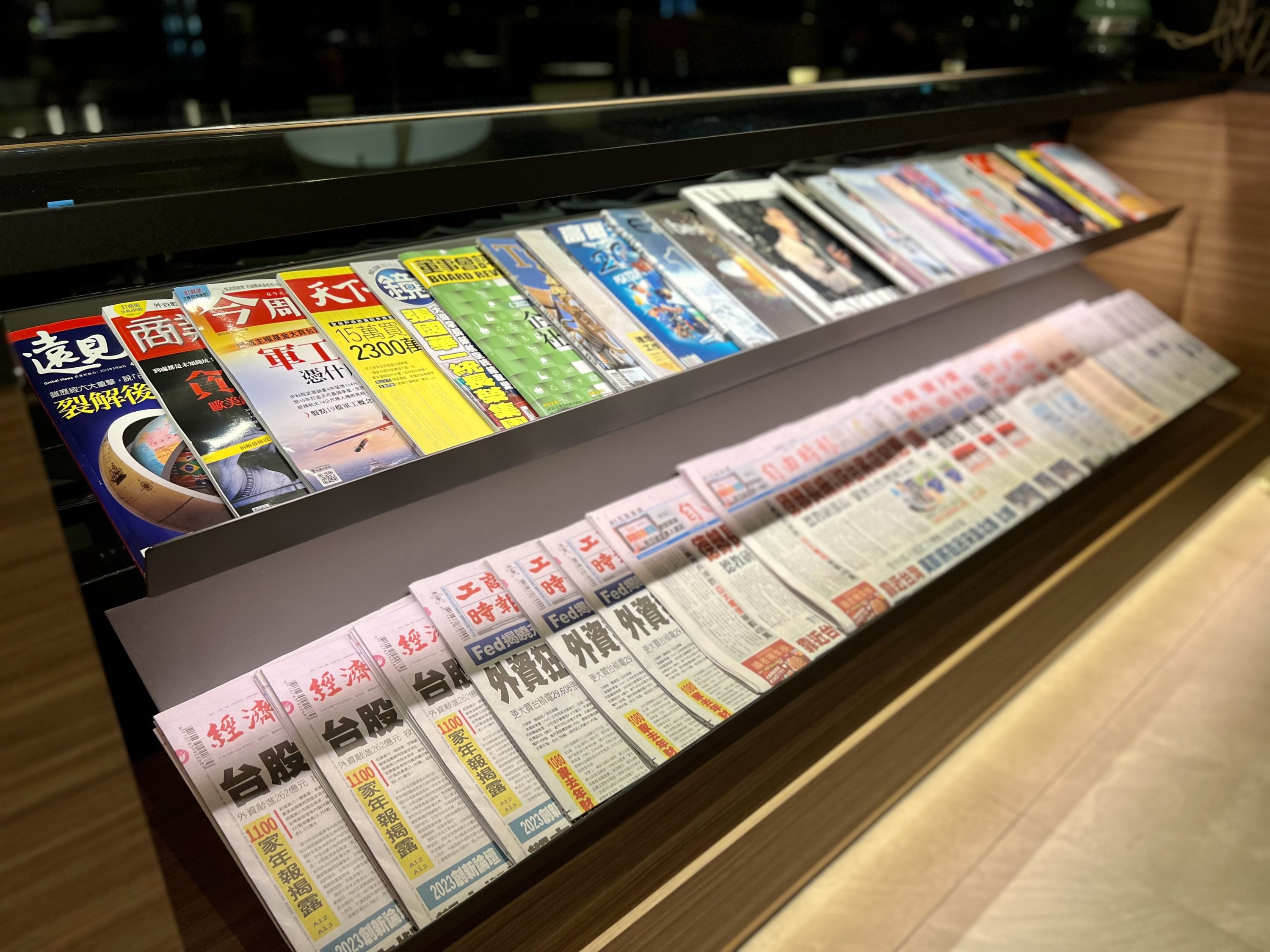Starlux A359 Business Class TPE lounge reading material