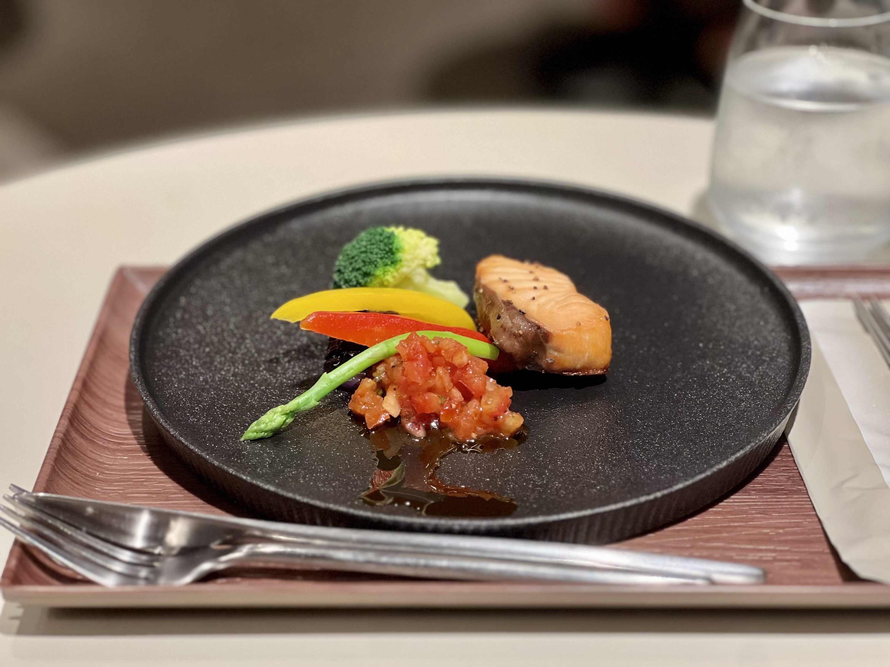 Starlux A359 Business Class TPE lounge salmon