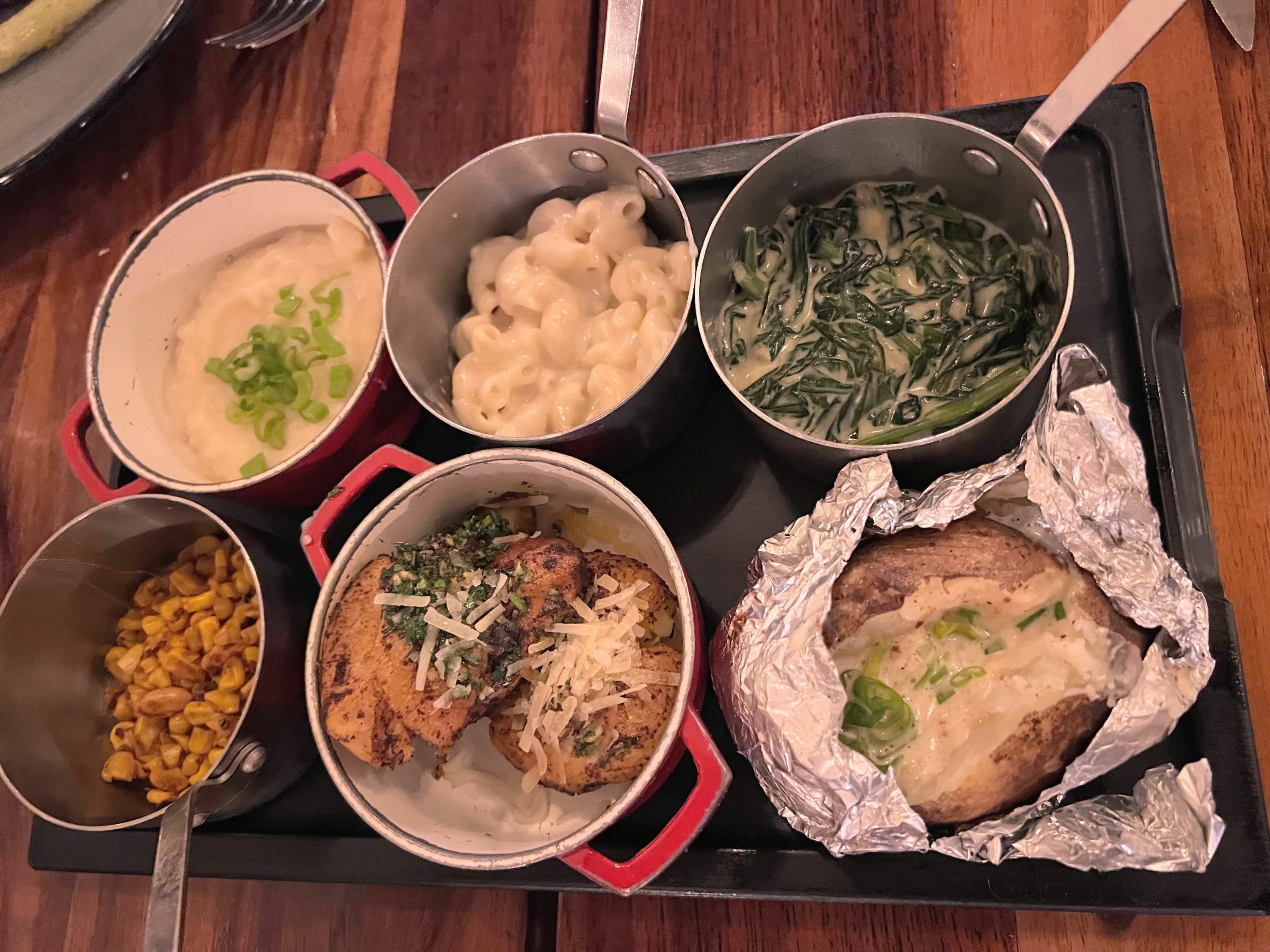 side dishes at Hacienda Baja Grill at Hyatt Ziva Los Cabos