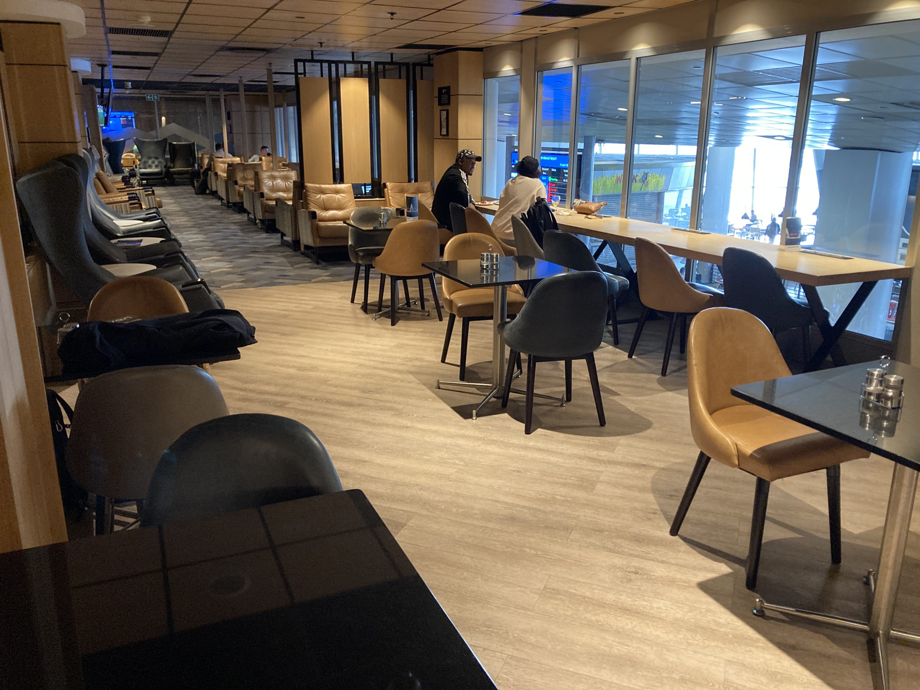 Bidvest Premier Lounge dining seating