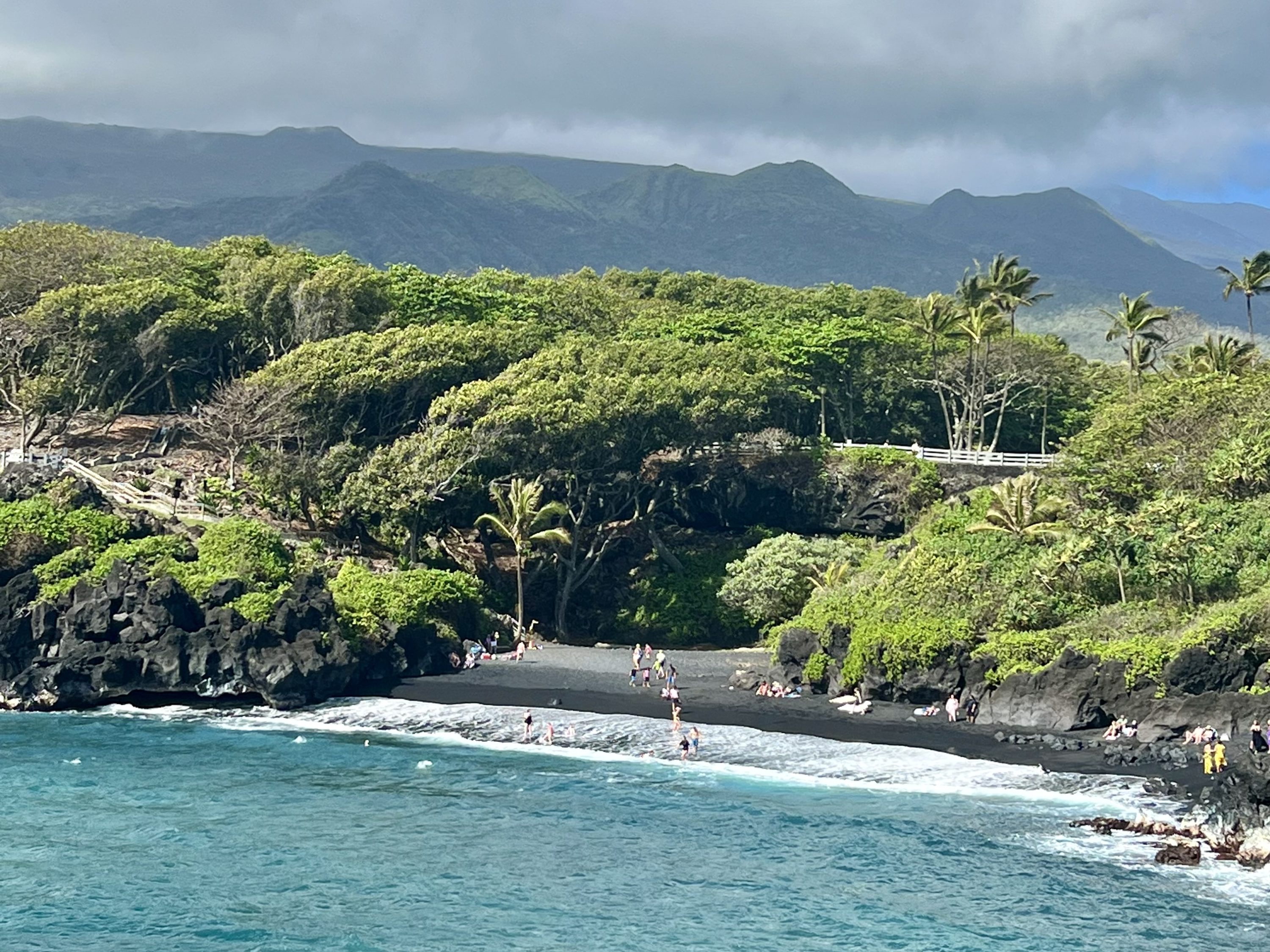 Black sand beach Maui Black sand beach Maui