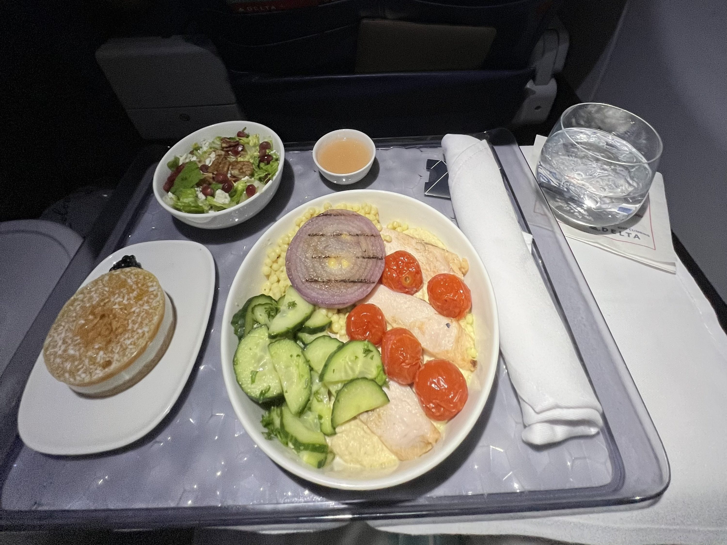 Delta First Class Meal MIA LGA