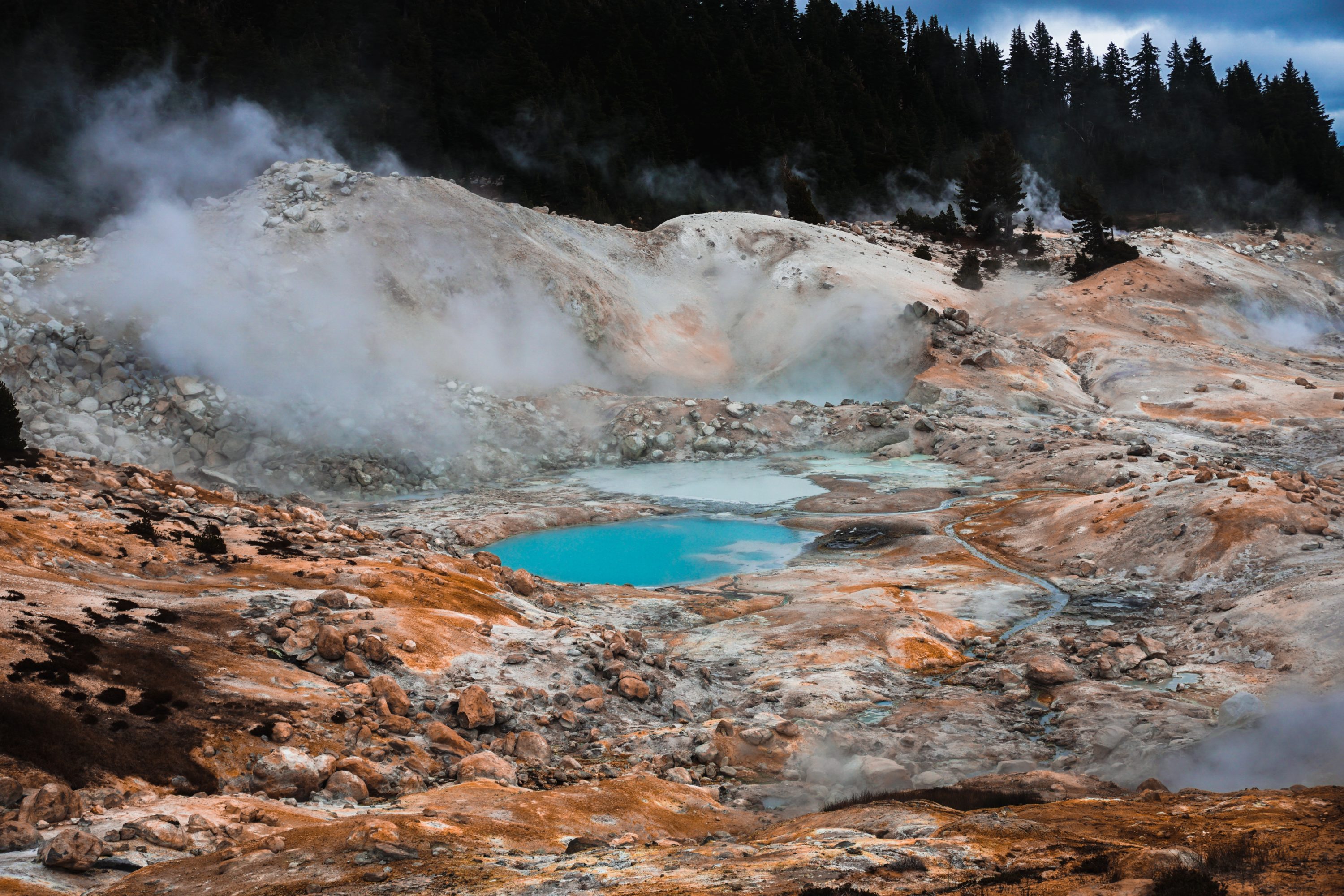 Hydrothermal Areas Lassen Volcanic National National Park
