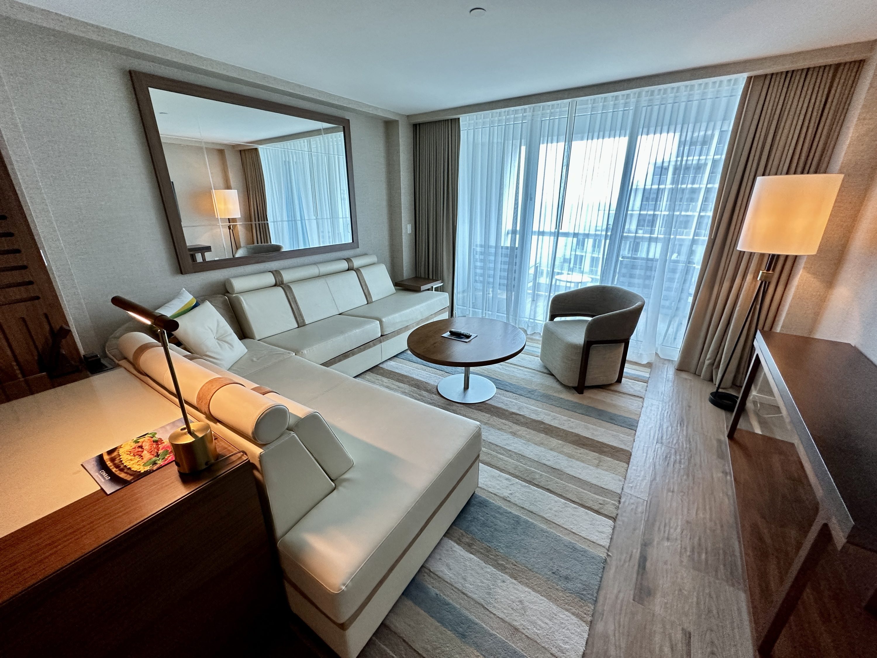 Conrad Fort Lauderdale Sitting Room and Desk