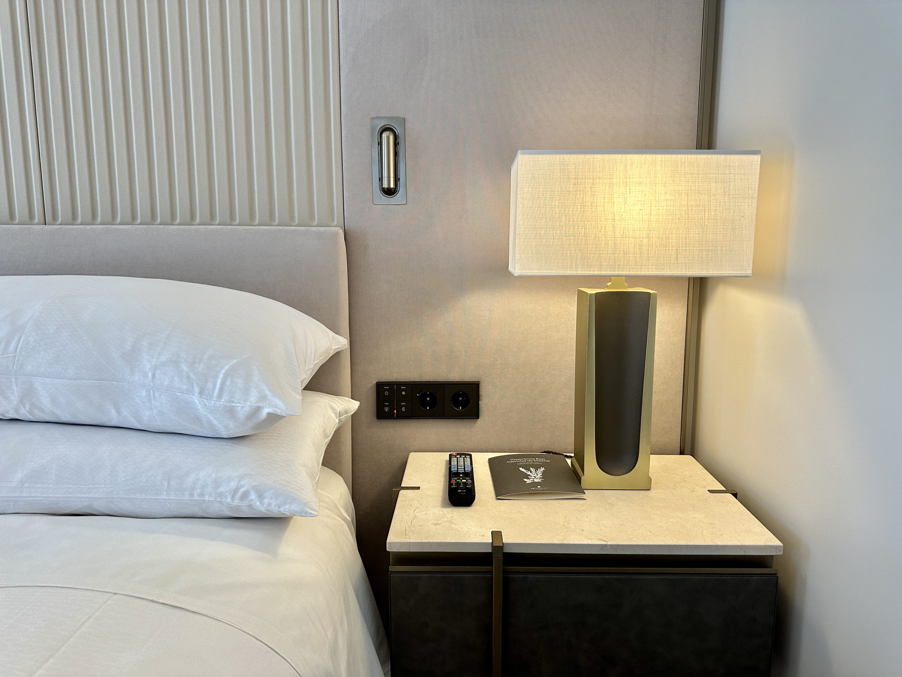JW Marriott Madrid Bedside Closeup