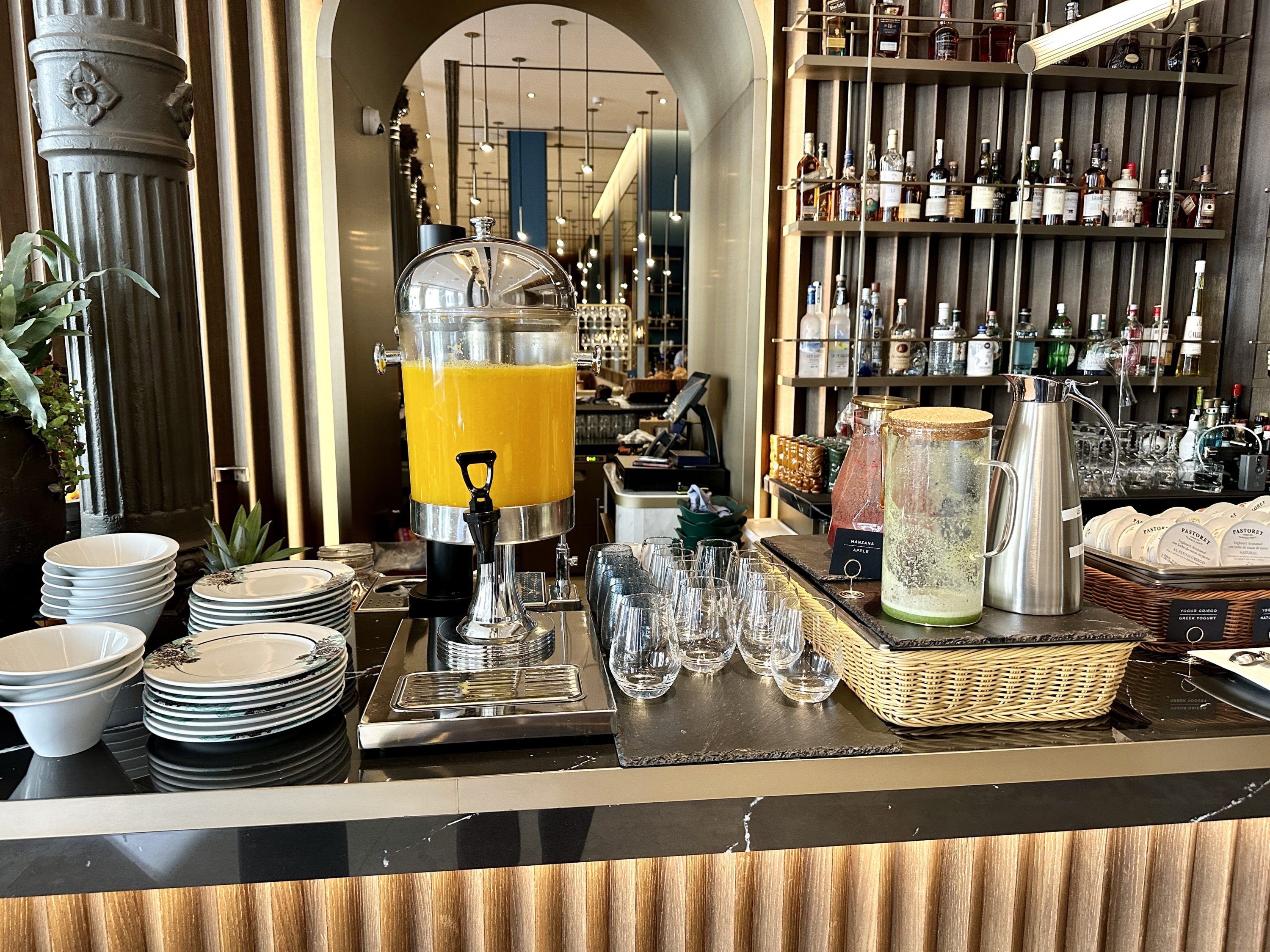 JW Marriott Madrid Buffet Juice
