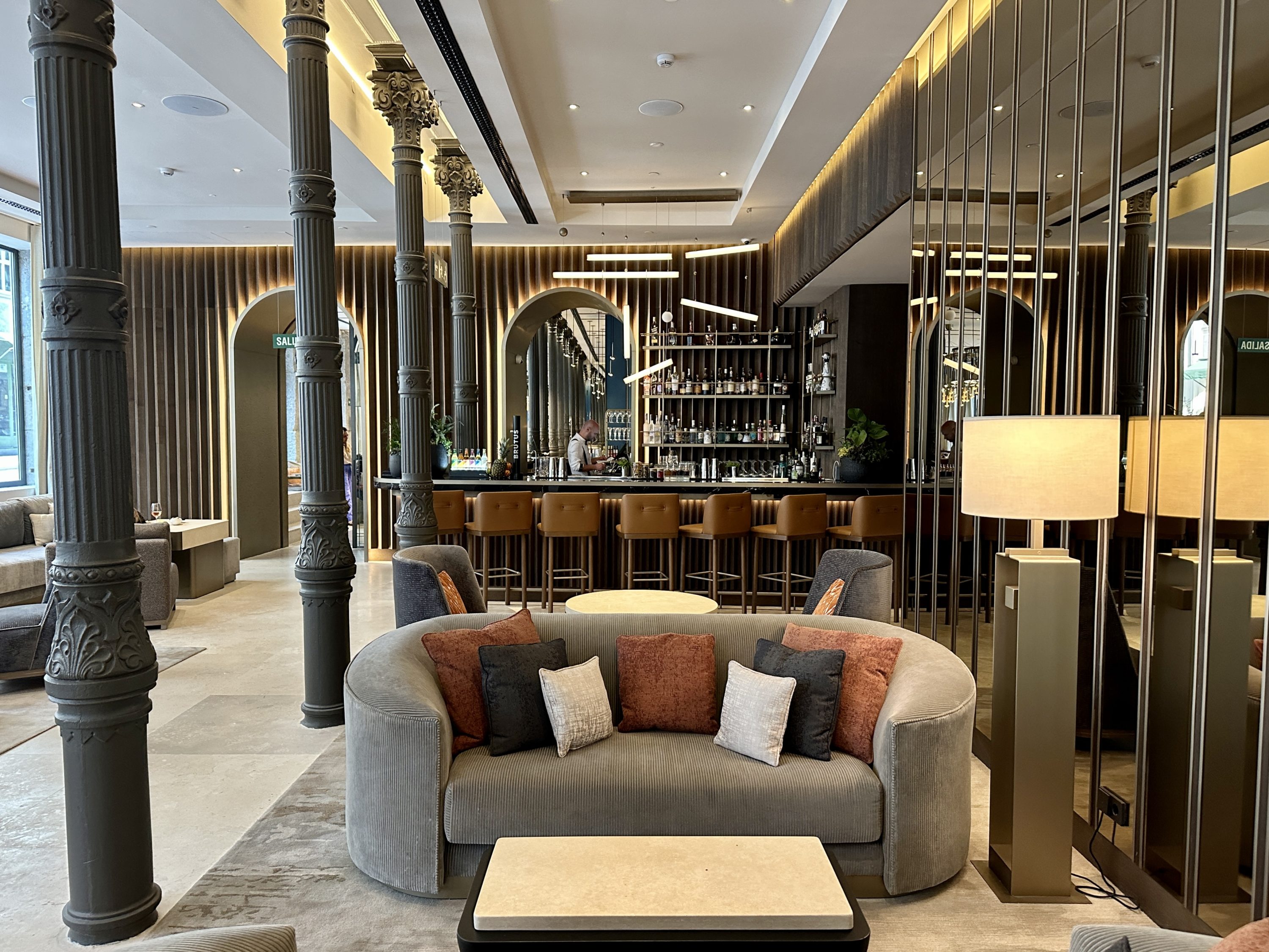 JW Marriott Madrid Lobby Bar Couch