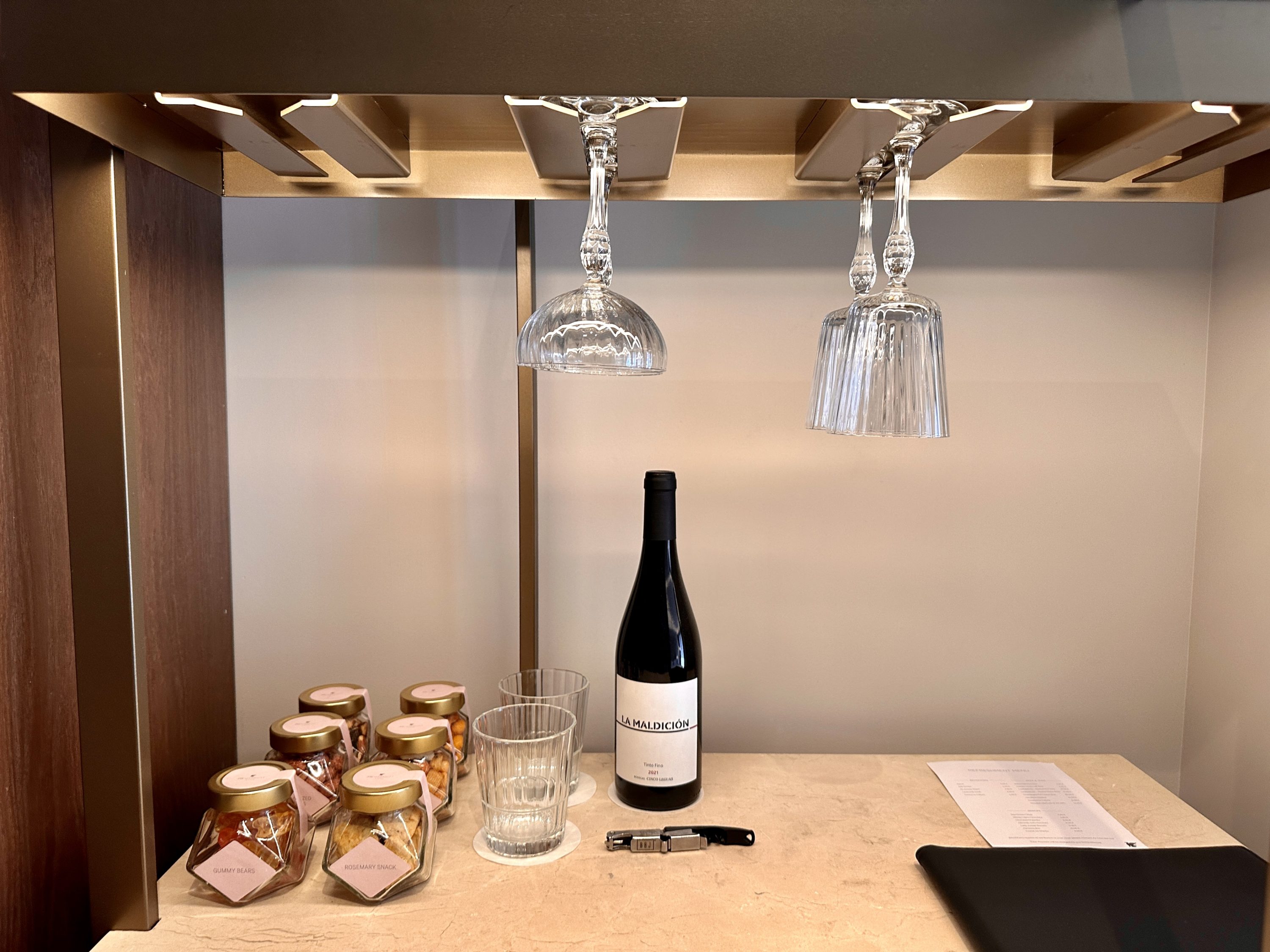 JW Marriott Madrid Minibar