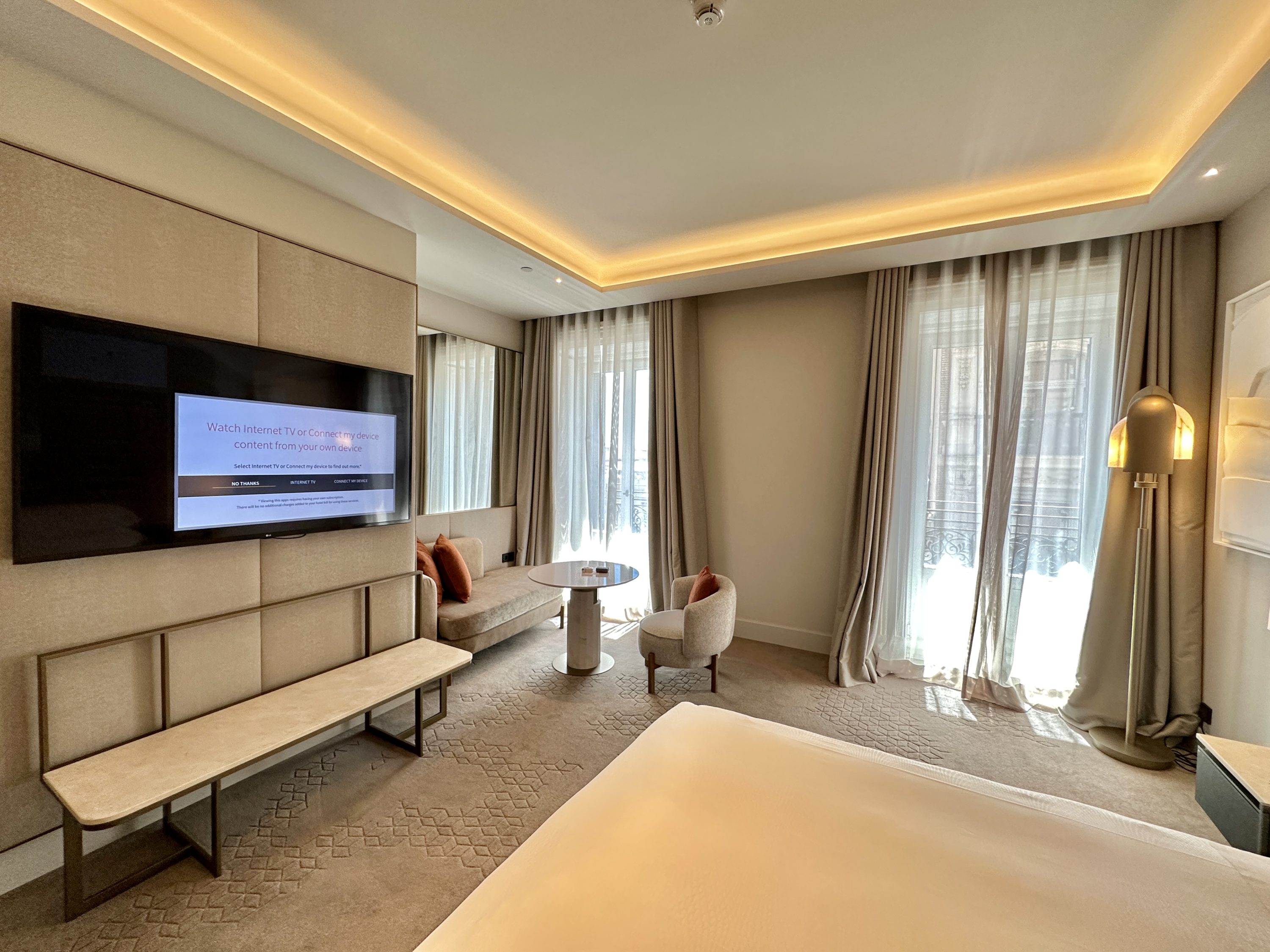 JW Marriott Madrid Room Overview From Bed