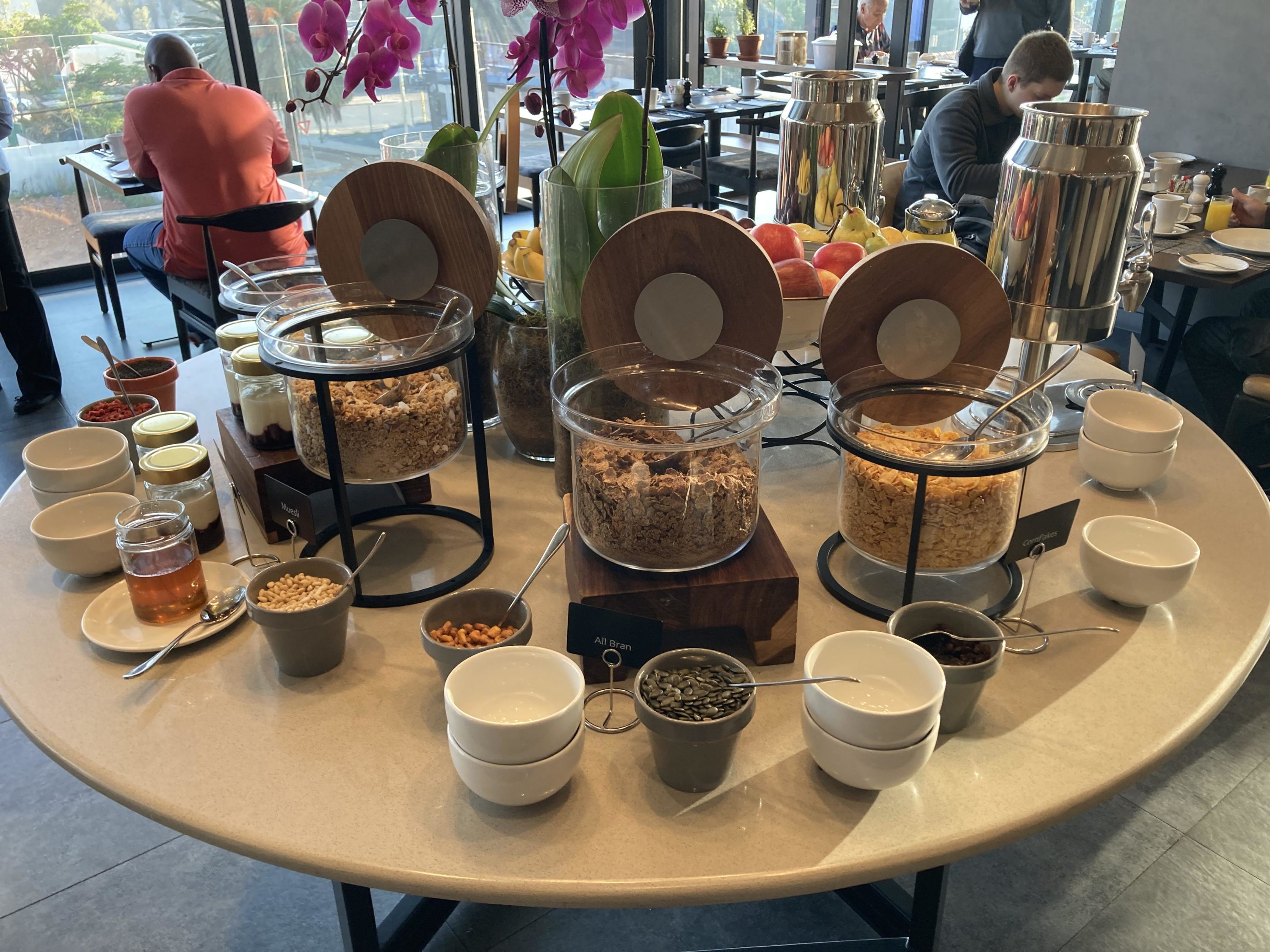 Johannesburg Marriott Hotel Melrose Arch Keystone Bistro cereal bar