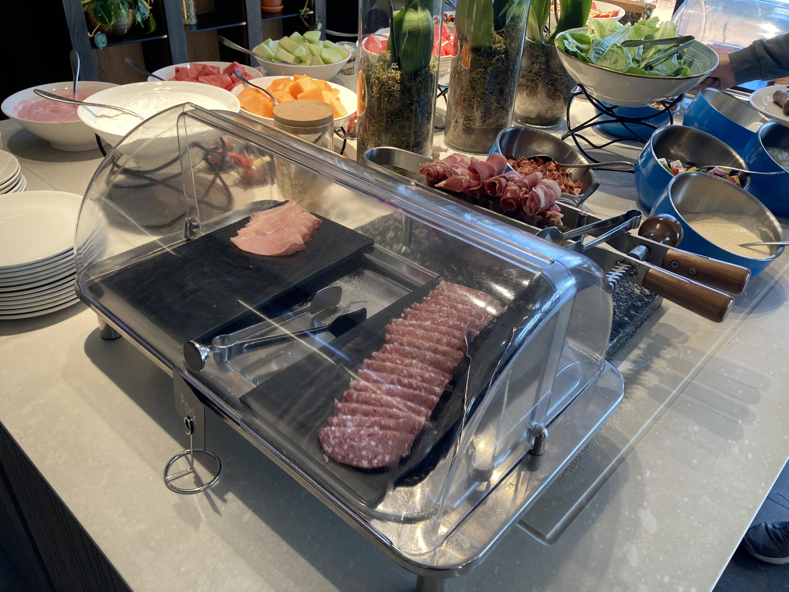 Johannesburg Marriott Hotel Melrose Arch Keystone Bistro cold meats