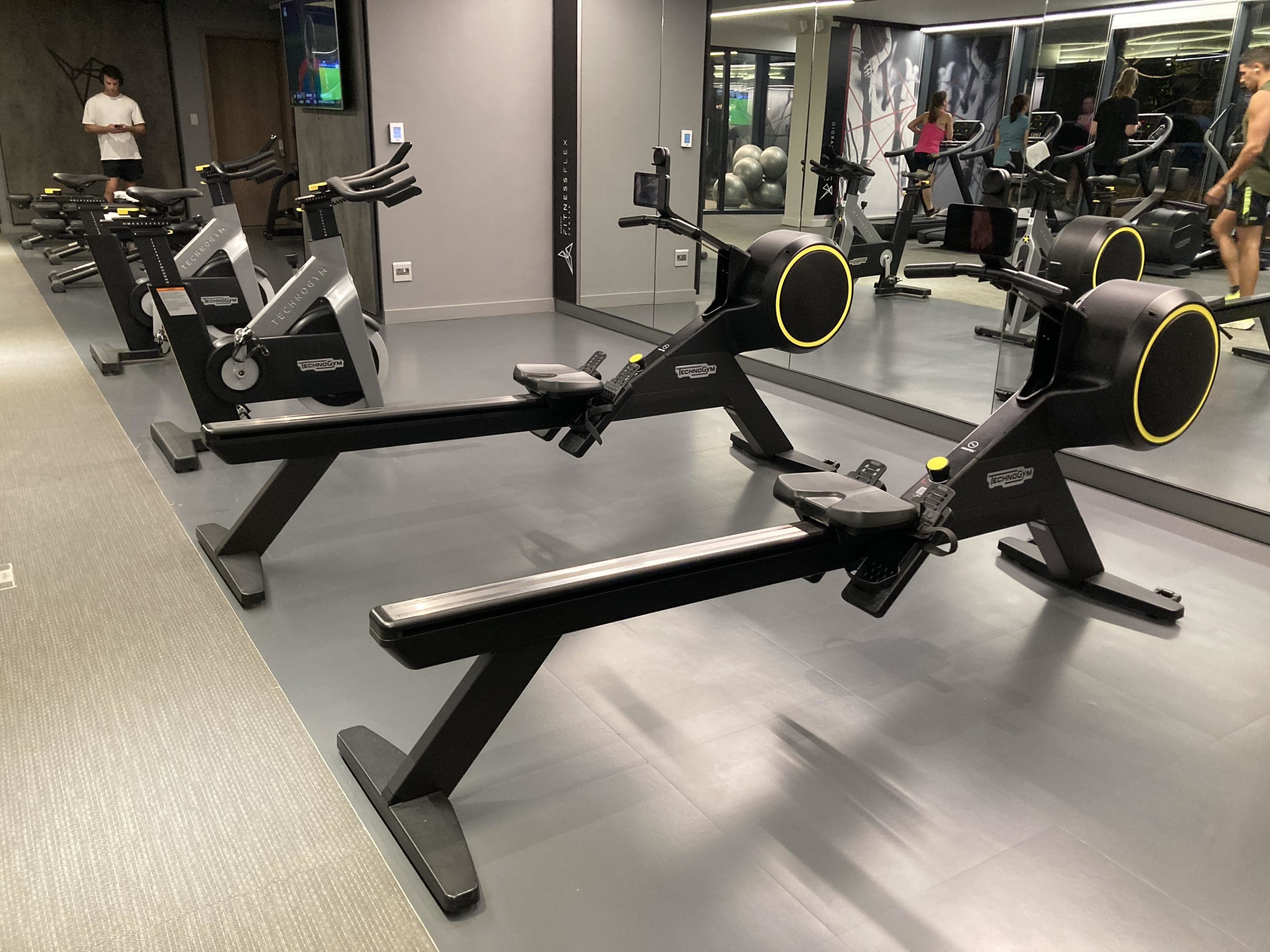 Johannesburg Marriott Hotel Melrose Arch fitness center rowers