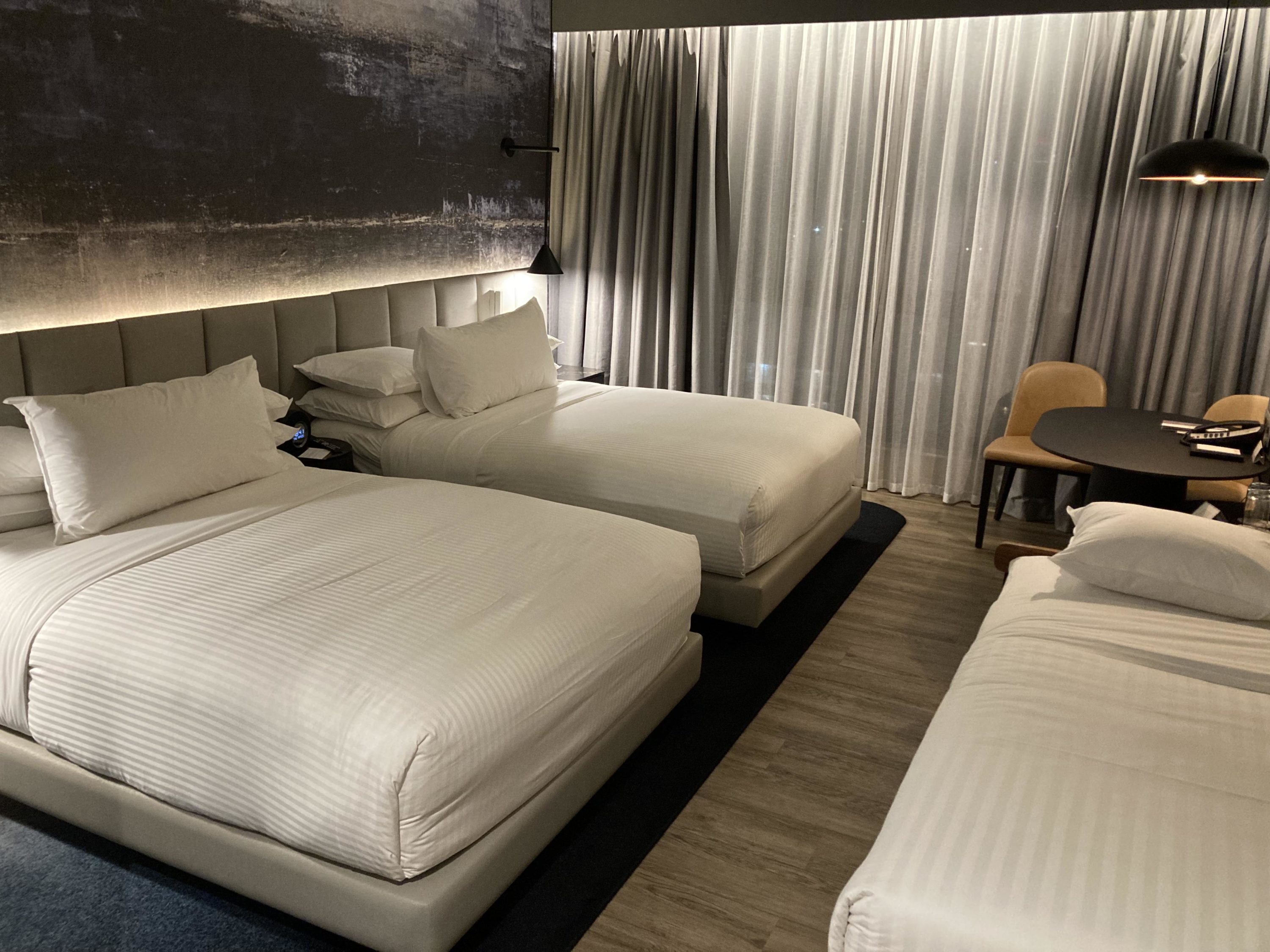 Johannesburg Marriott Hotel Melrose Arch queen beds with twin bed Johannesburg Marriott Hotel Melrose Arch queen beds with twin bed