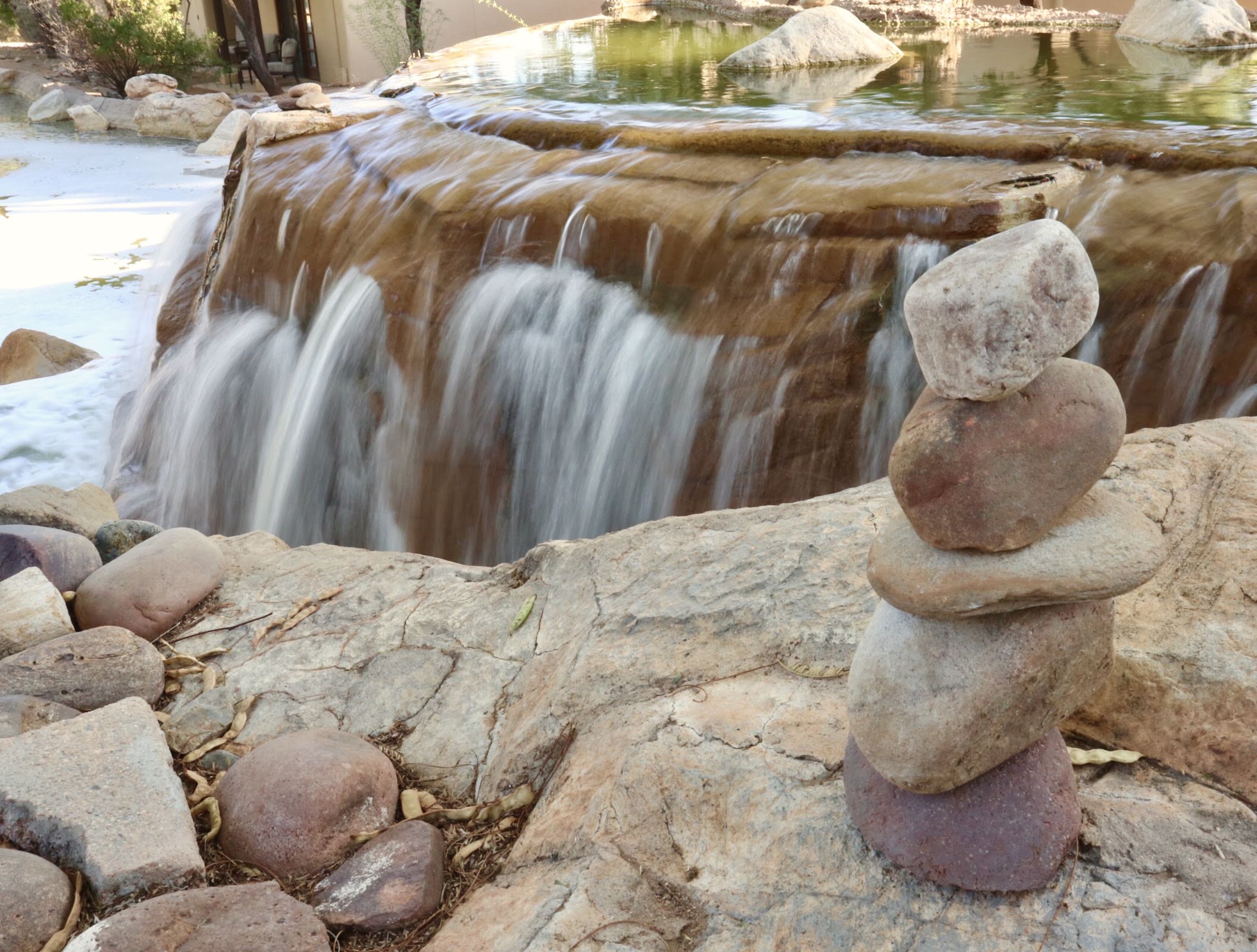 Miraval Arizona waterfall