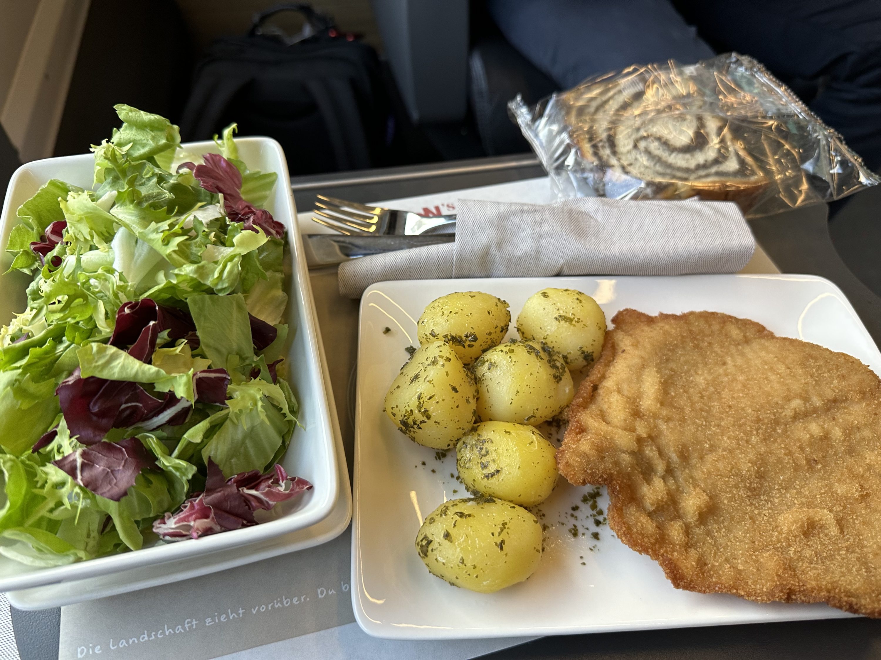 OBB Railjet Business Class Meal