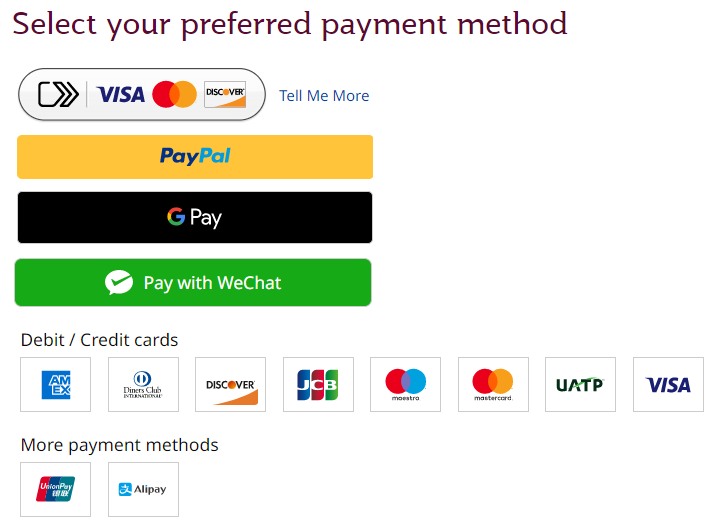Qatar Airways Corporate Payment Gateway