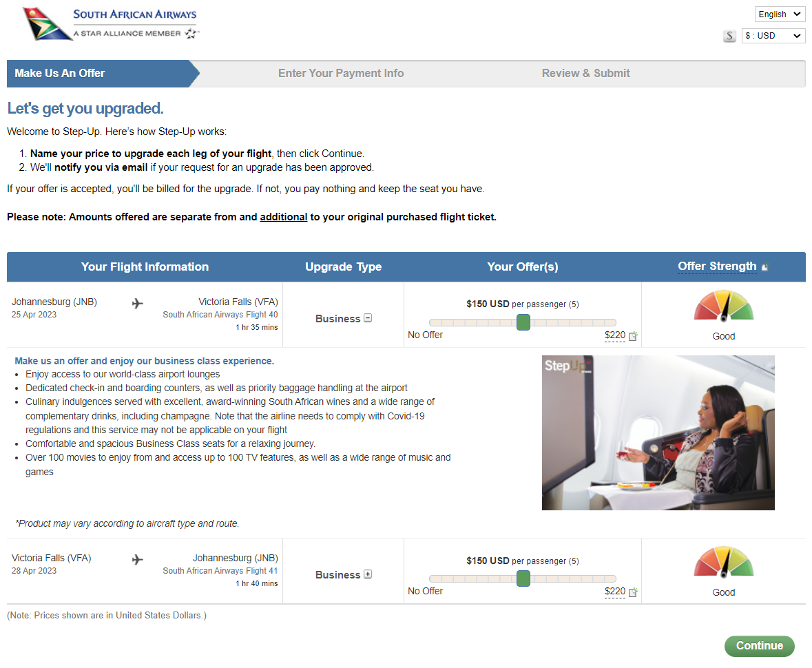 SAA upgrade offer 85 220 SAA upgrade offer 85 220
