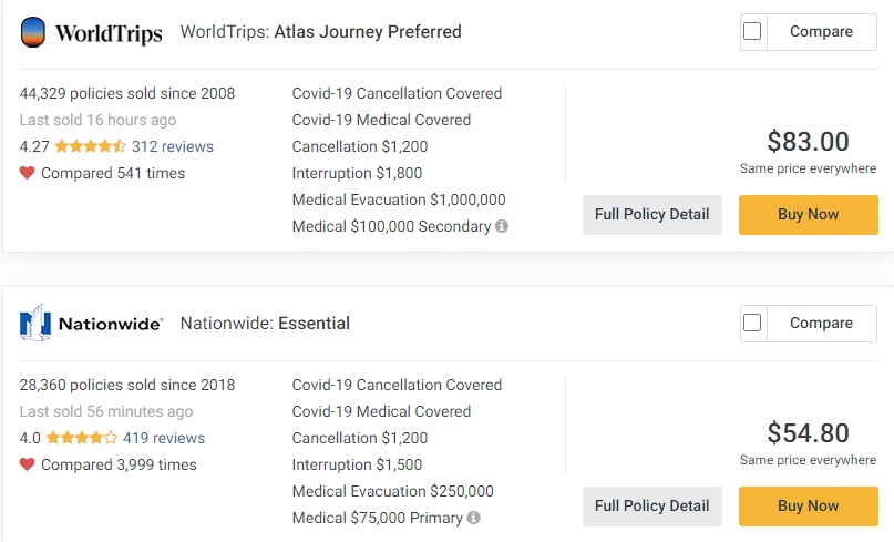 Single Trip Travel Insurance