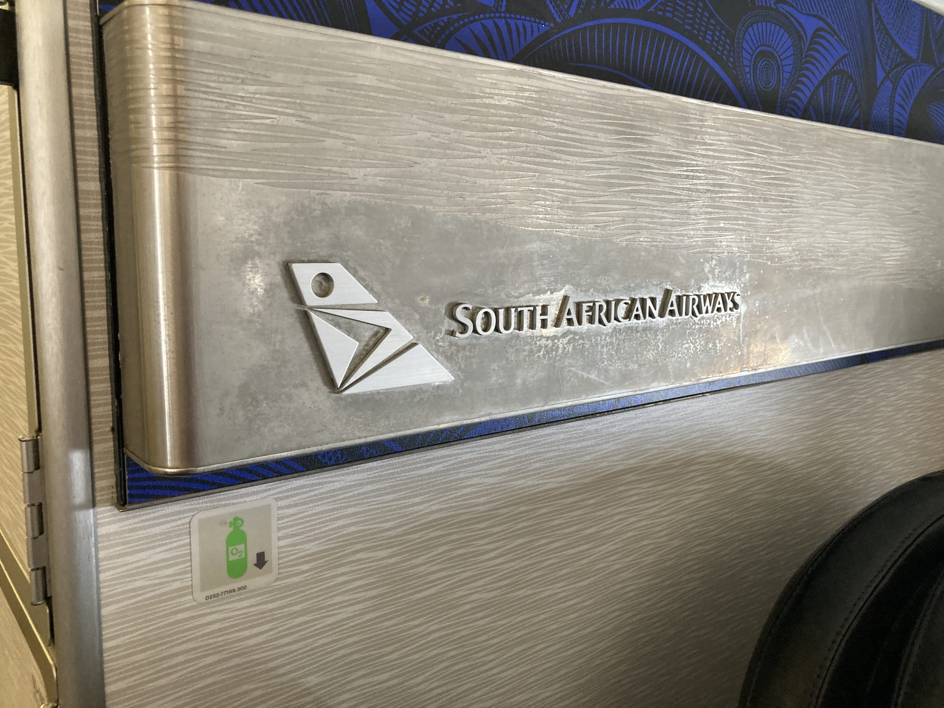 South African Airways JNB VFA branding at rear South African Airways JNB VFA branding at rear