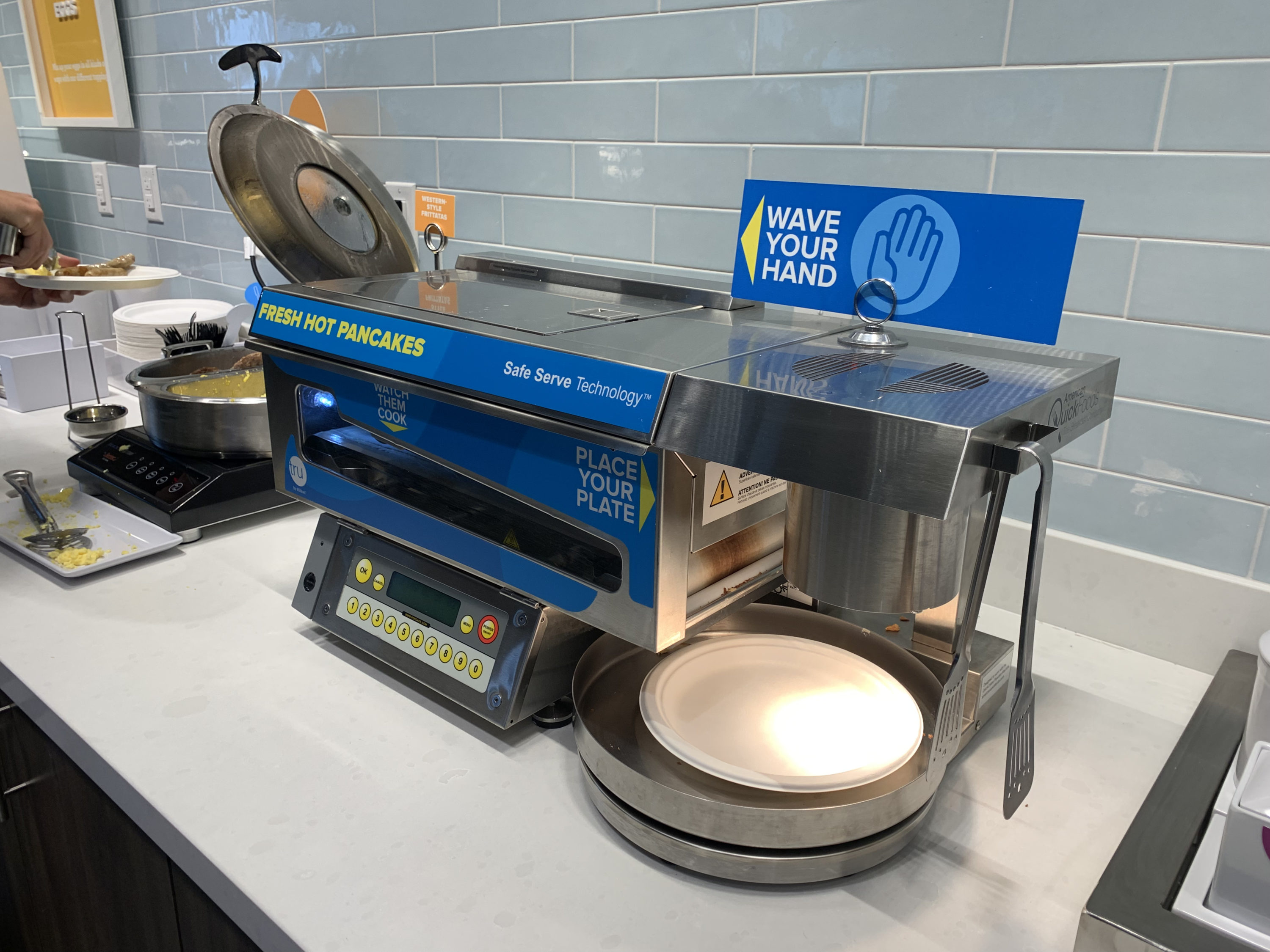 Tru by Hilton Frisco Dallas breakfast pancake machine
