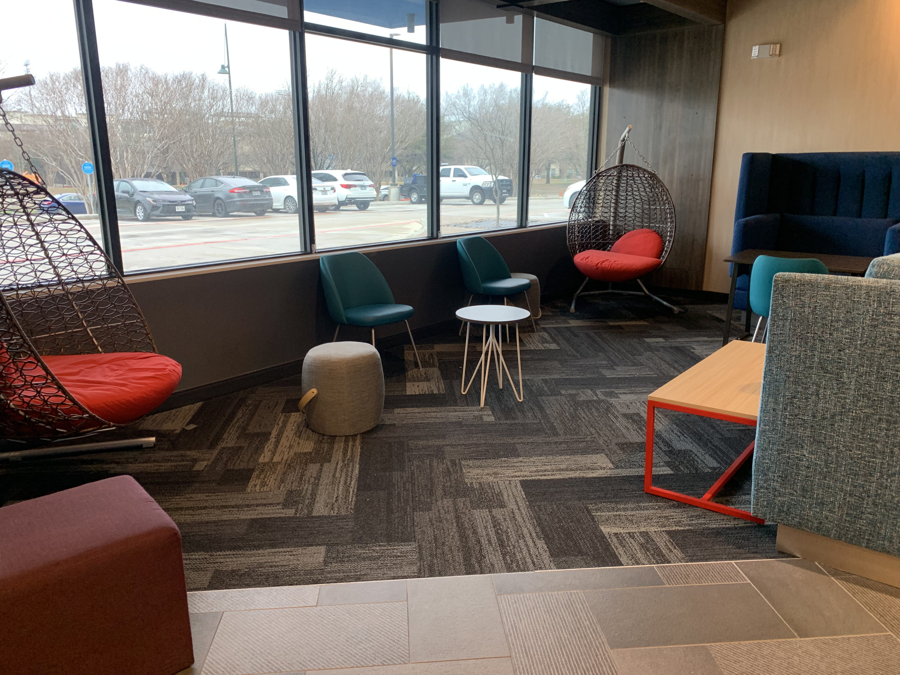 Tru by Hilton Frisco Dallas front lobby seating