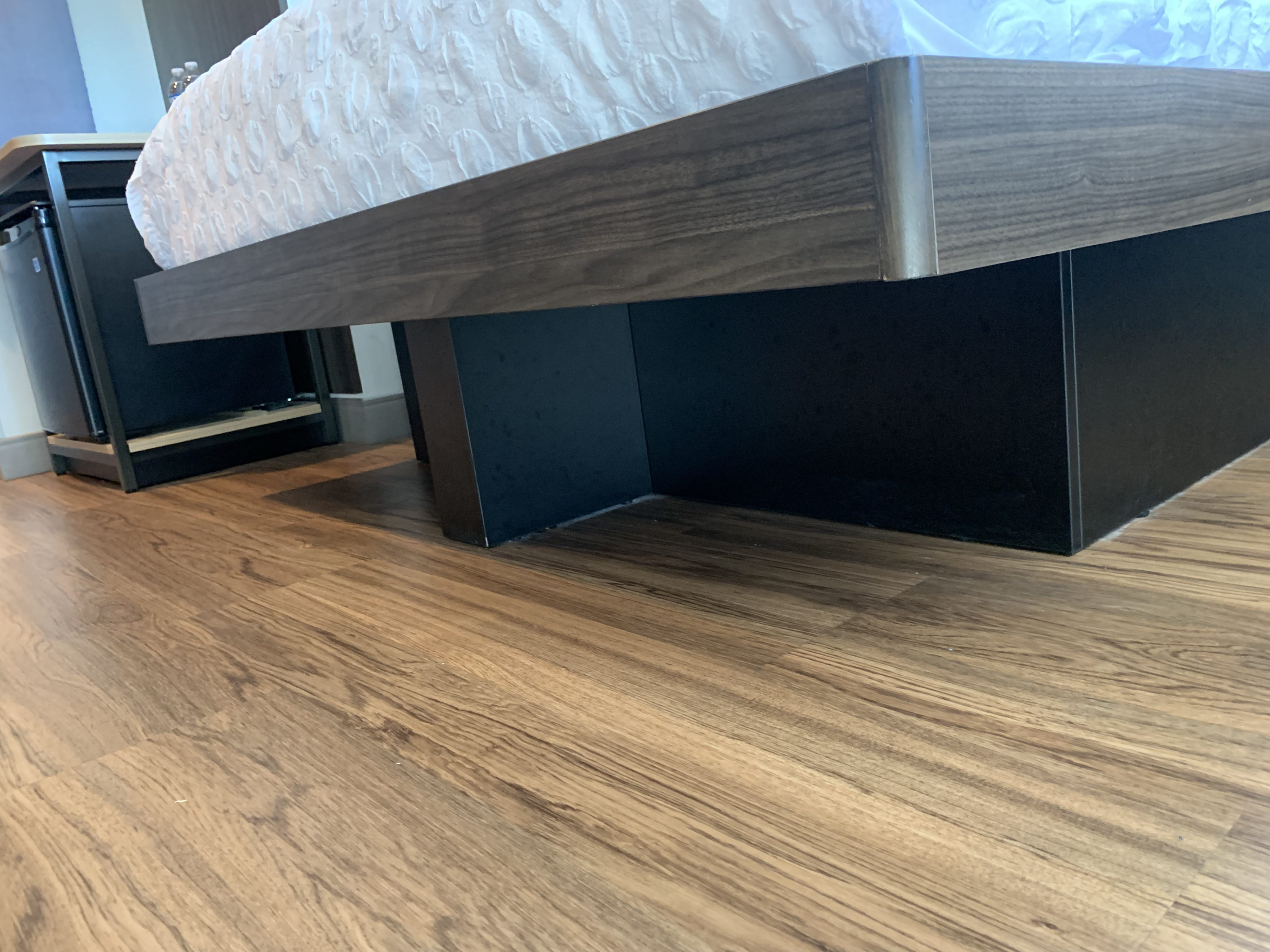 Tru by Hilton Frisco Dallas guestroom under bed storage