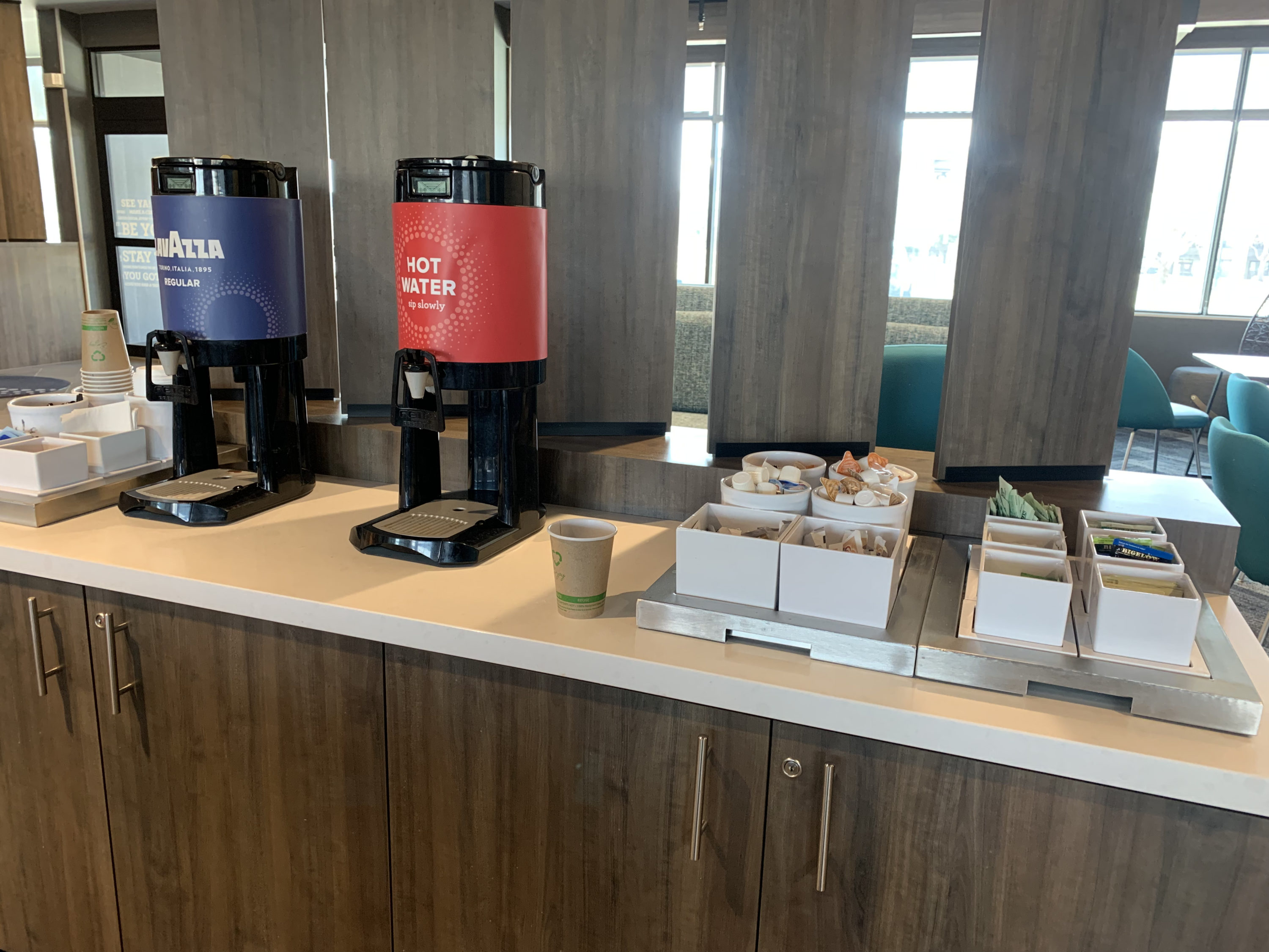 Tru by Hilton Frisco Dallas lobby coffee