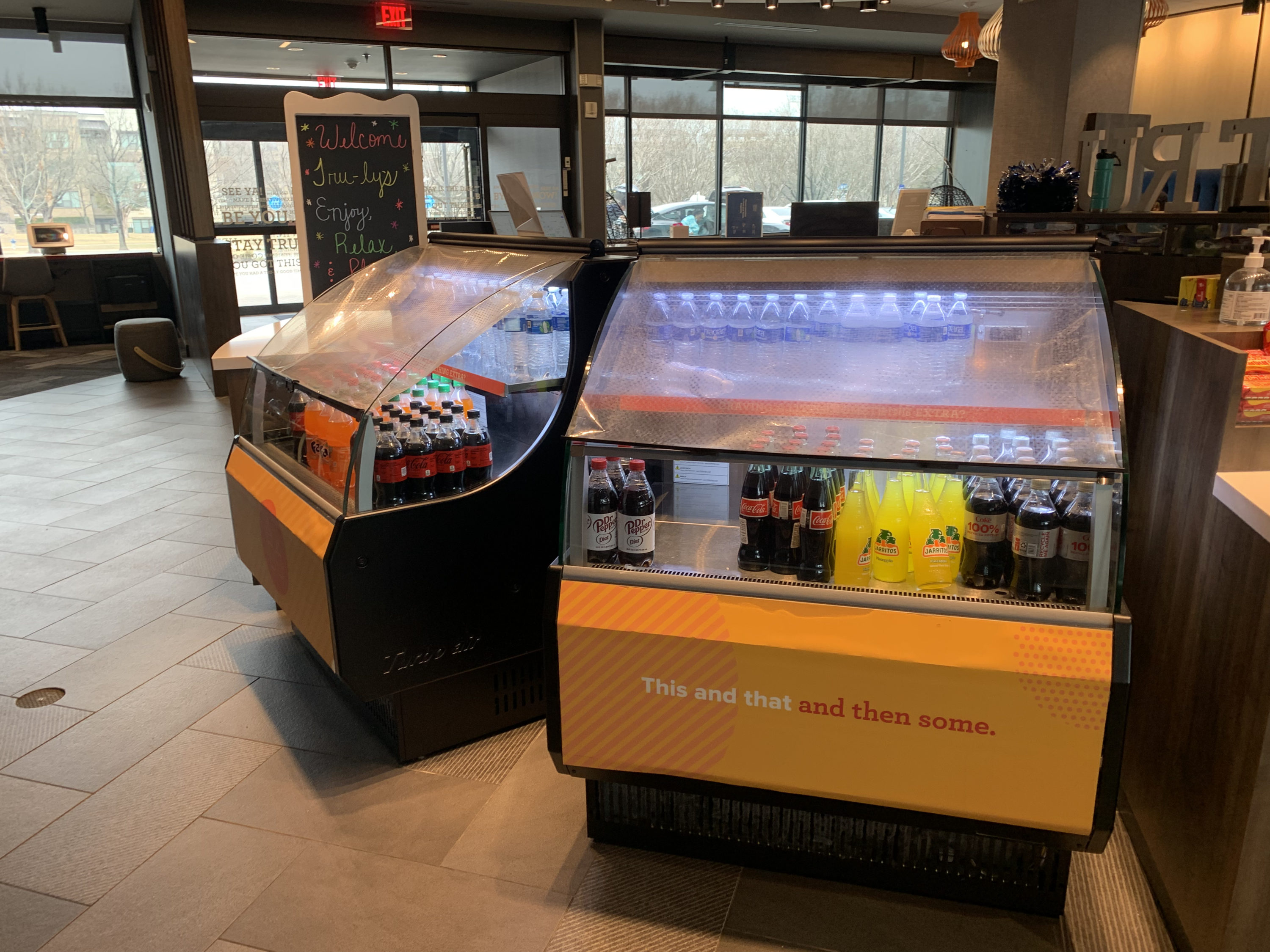 Tru by Hilton Frisco Dallas market coolers