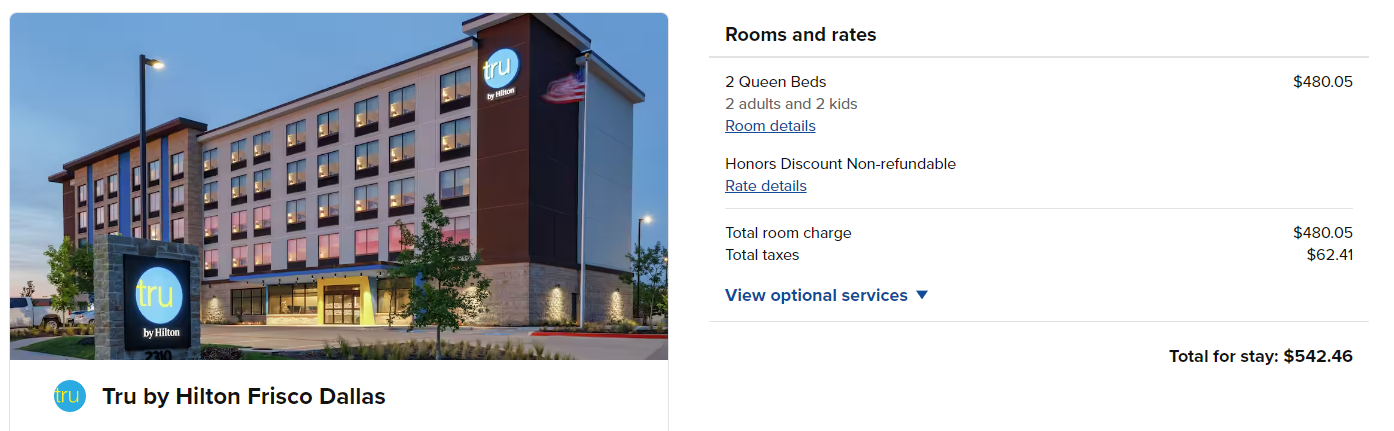 Tru by Hilton Frisco booking