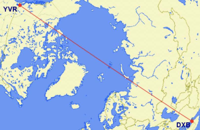 Vancouver to Dubai