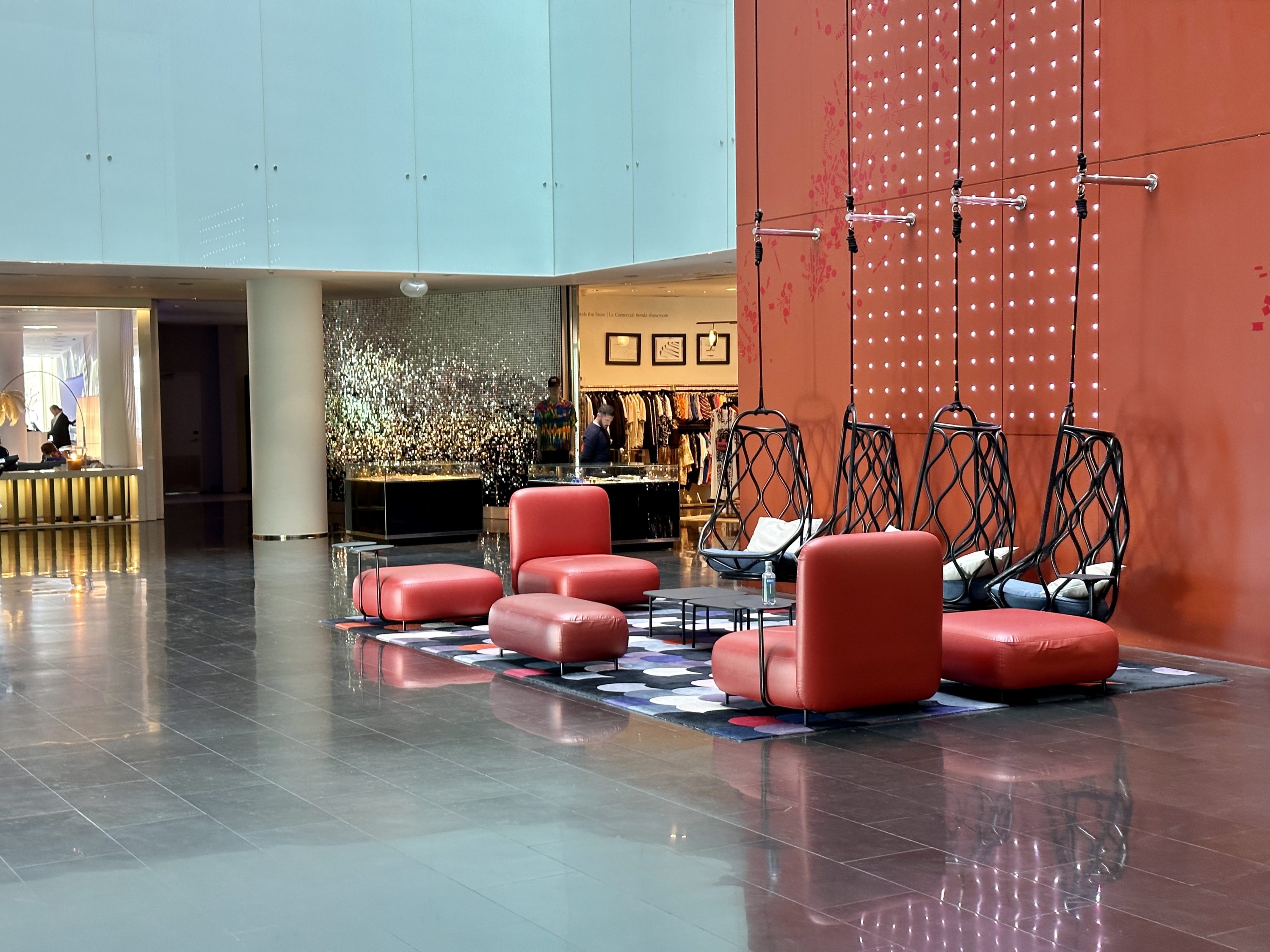 W Barcelona Lobby Seating W Barcelona Lobby Seating