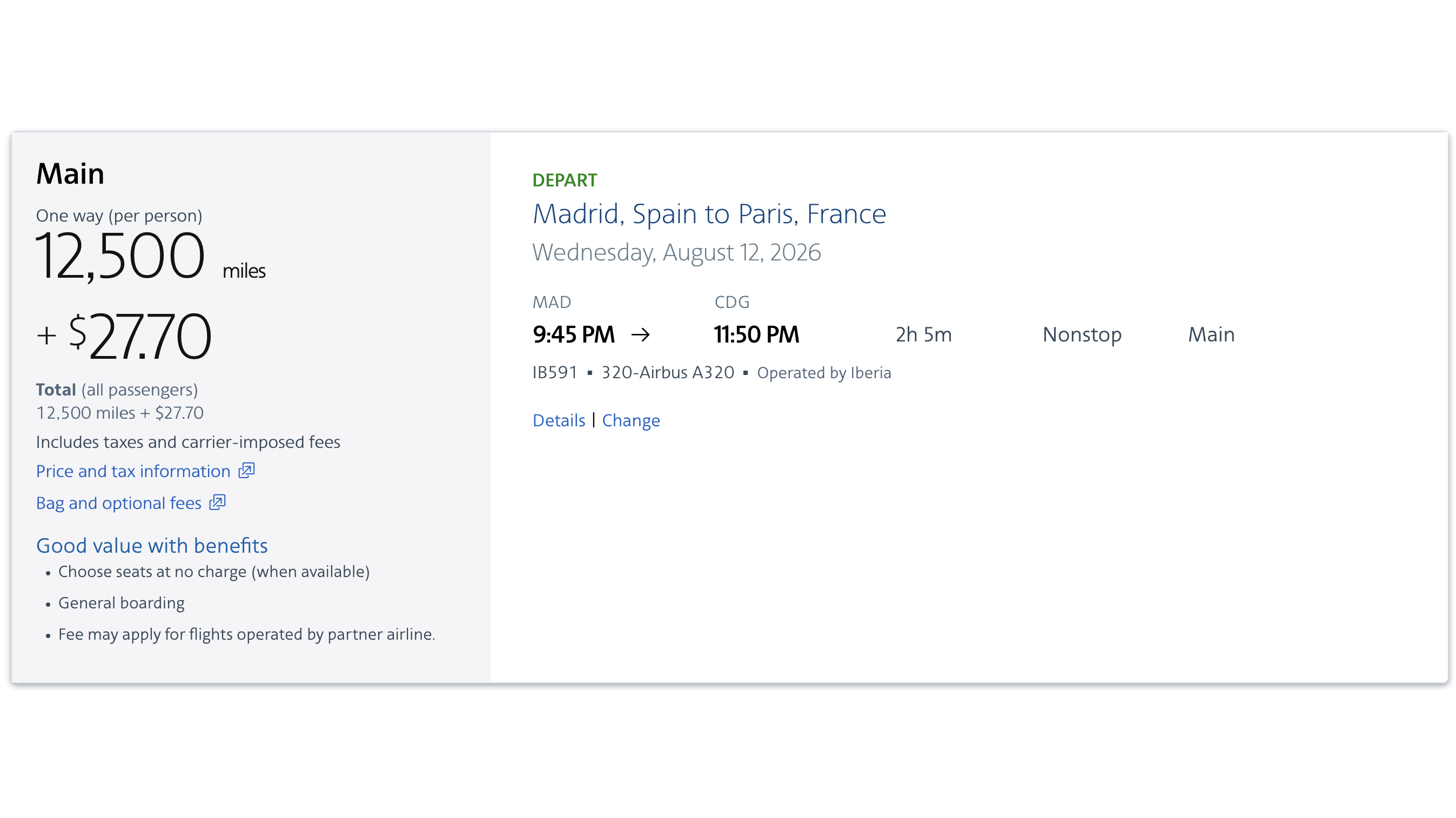 aa award mad cdg economy