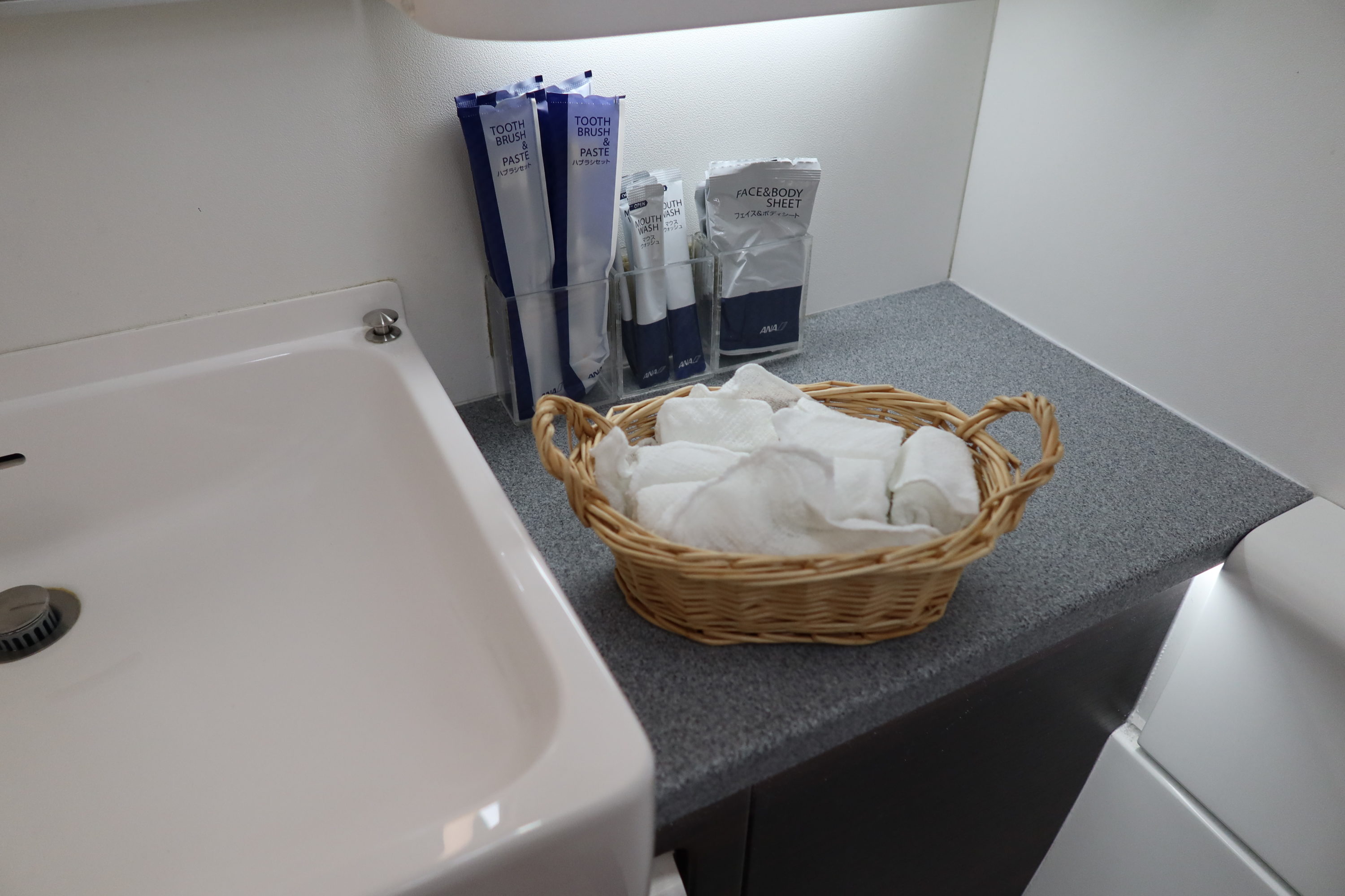 ANA First Class Big Bathroom Amenities