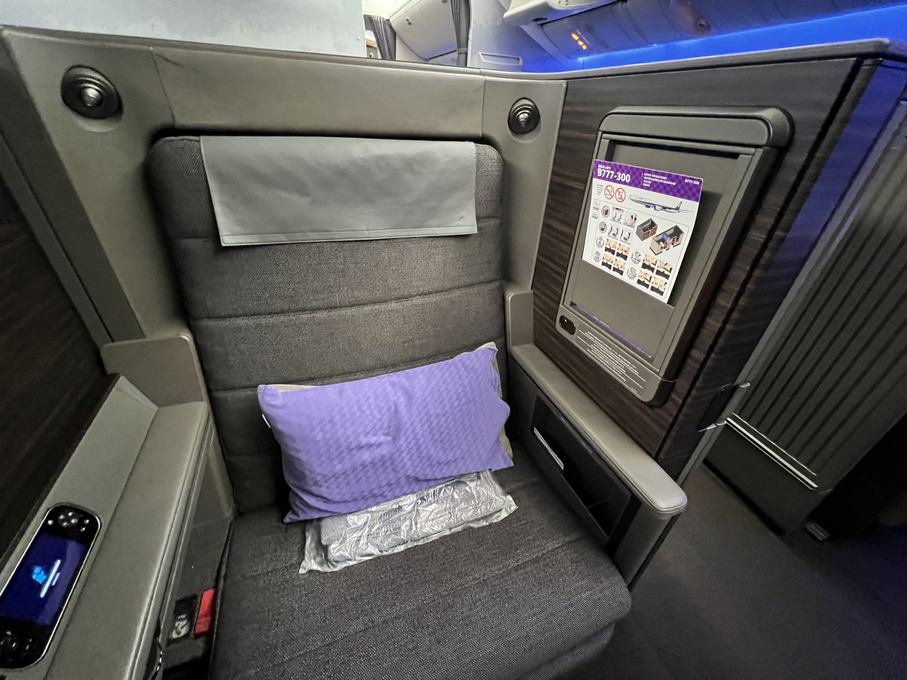 Fujiyoshida Japan ANA First Class Seat Wideshot