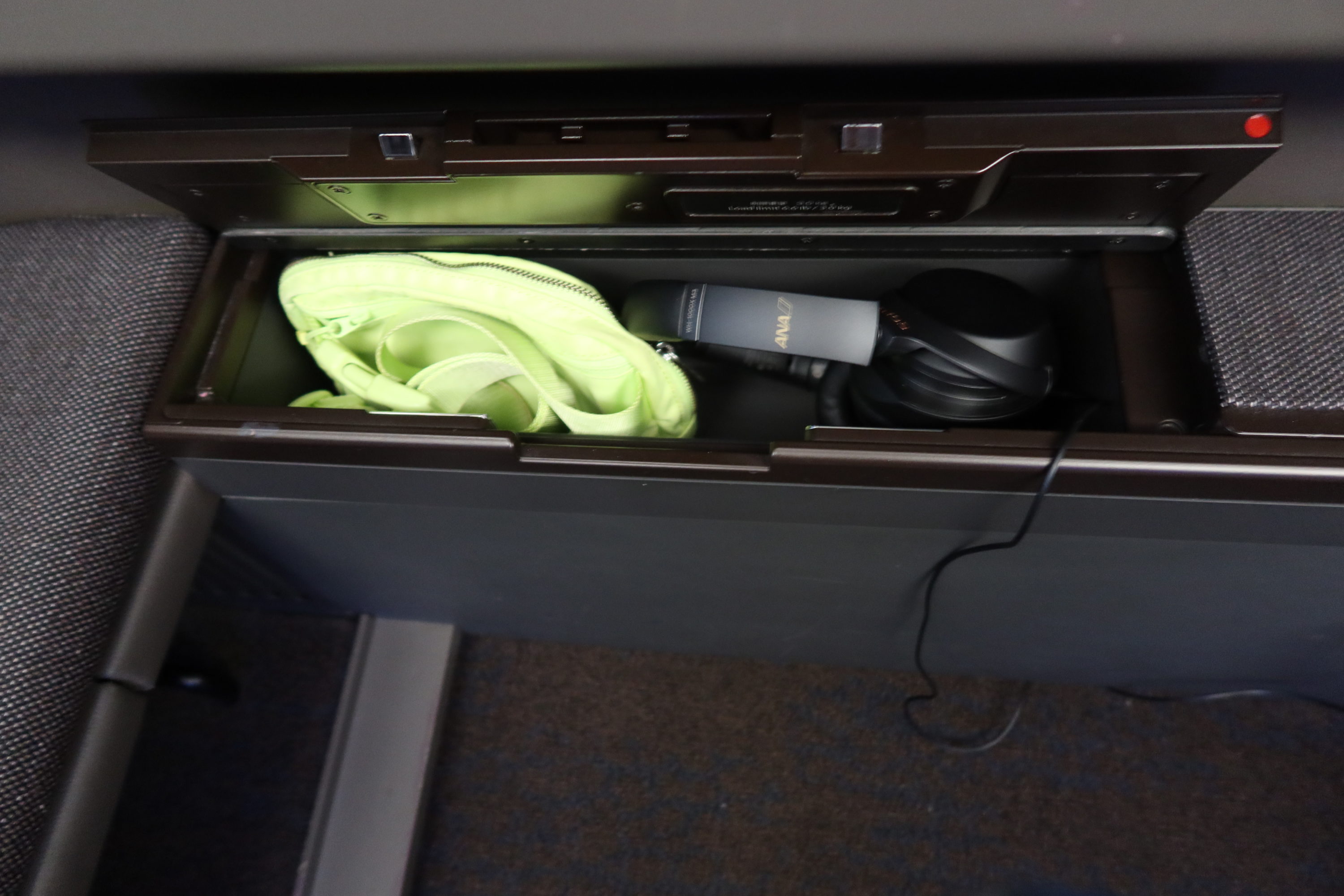 ANA First Class Storage Bins
