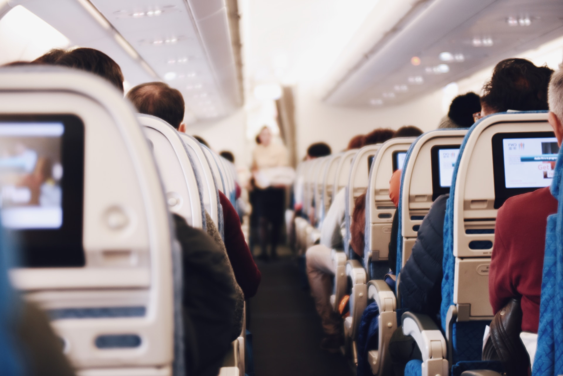 Airplane economy seats Airplane economy seats