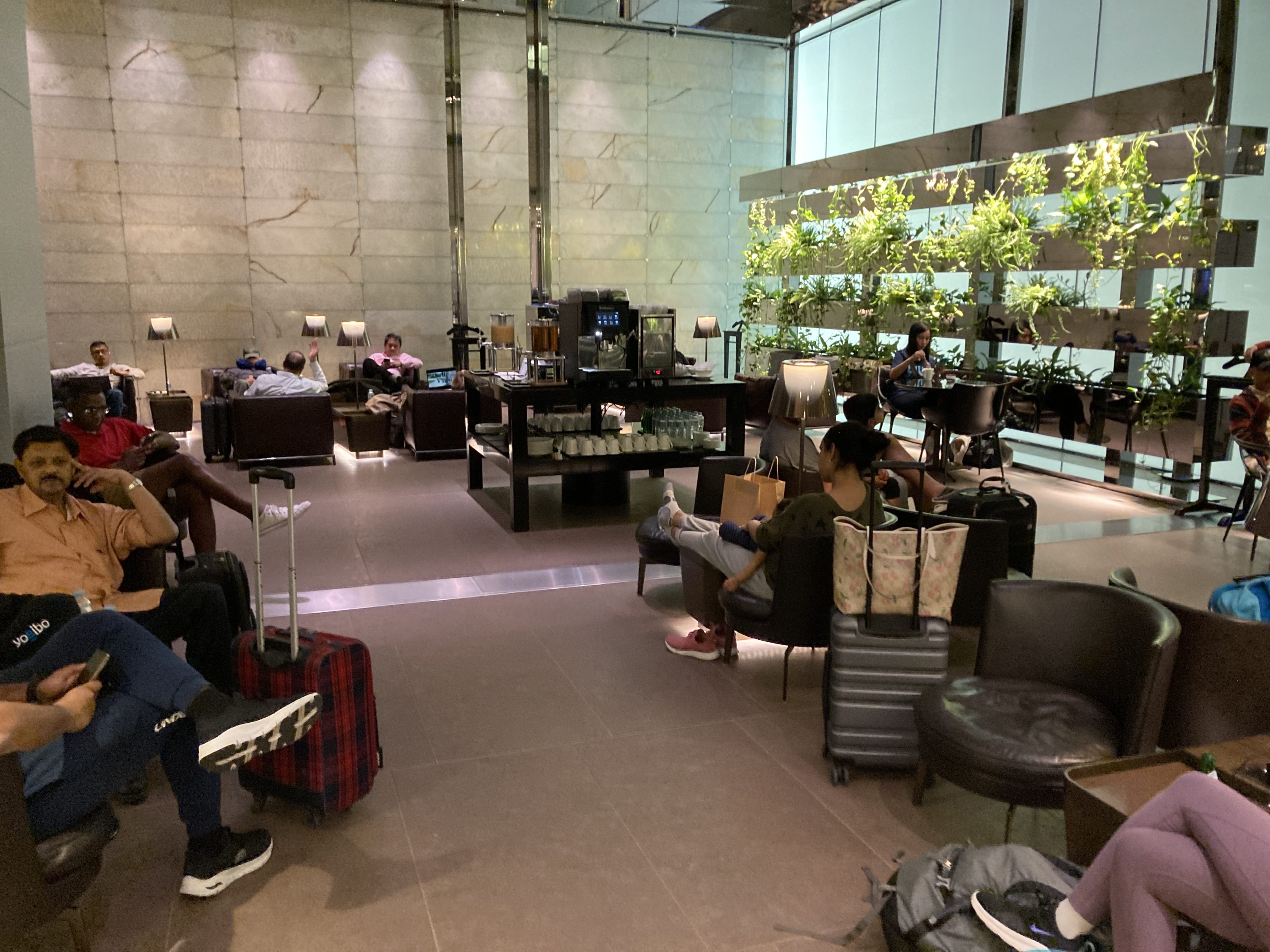 Al Maha Lounge Doha secondary seating near drinks