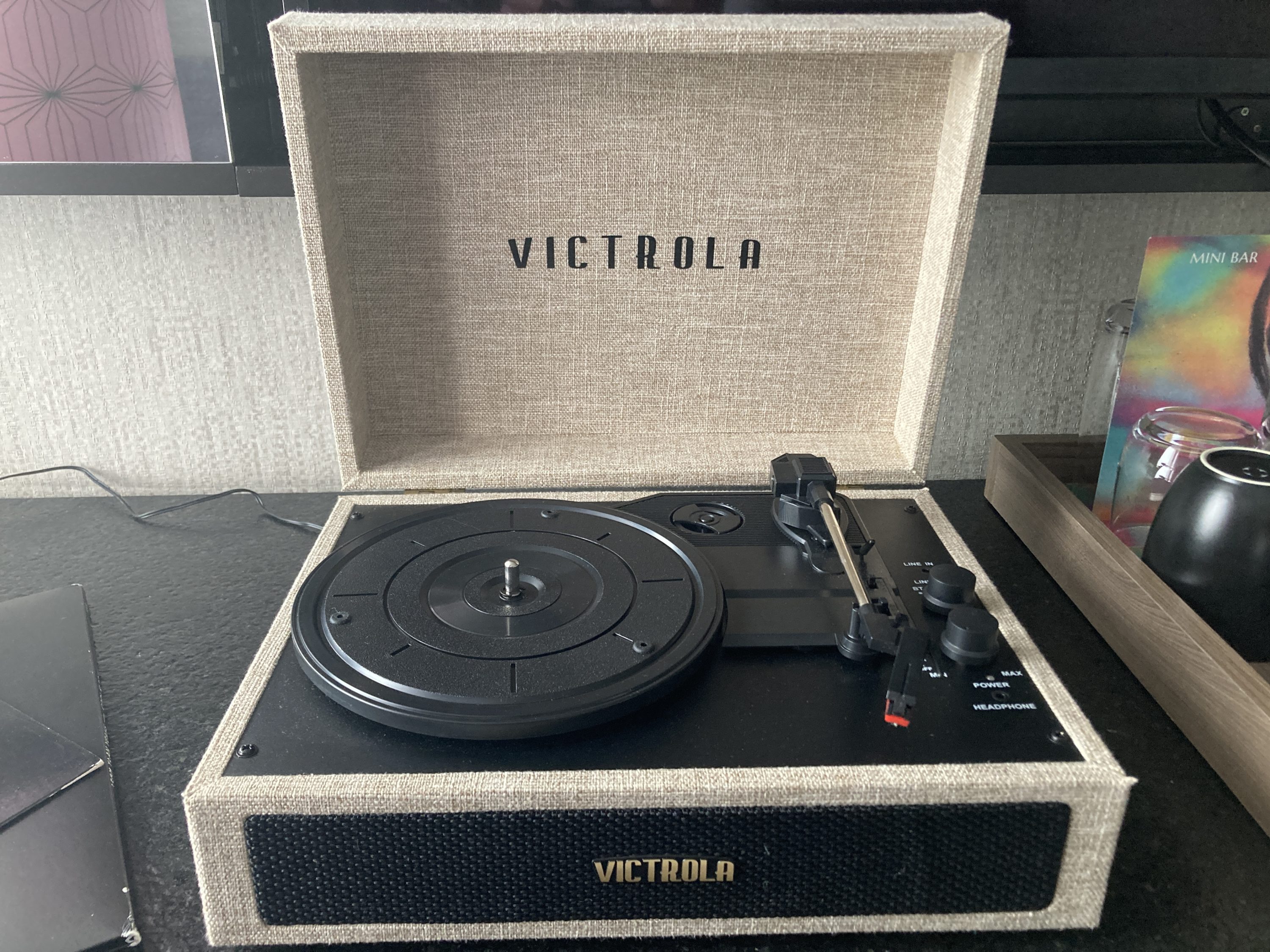 Andaz Mexico City Condesa record player inside Andaz Mexico City Condesa record player inside