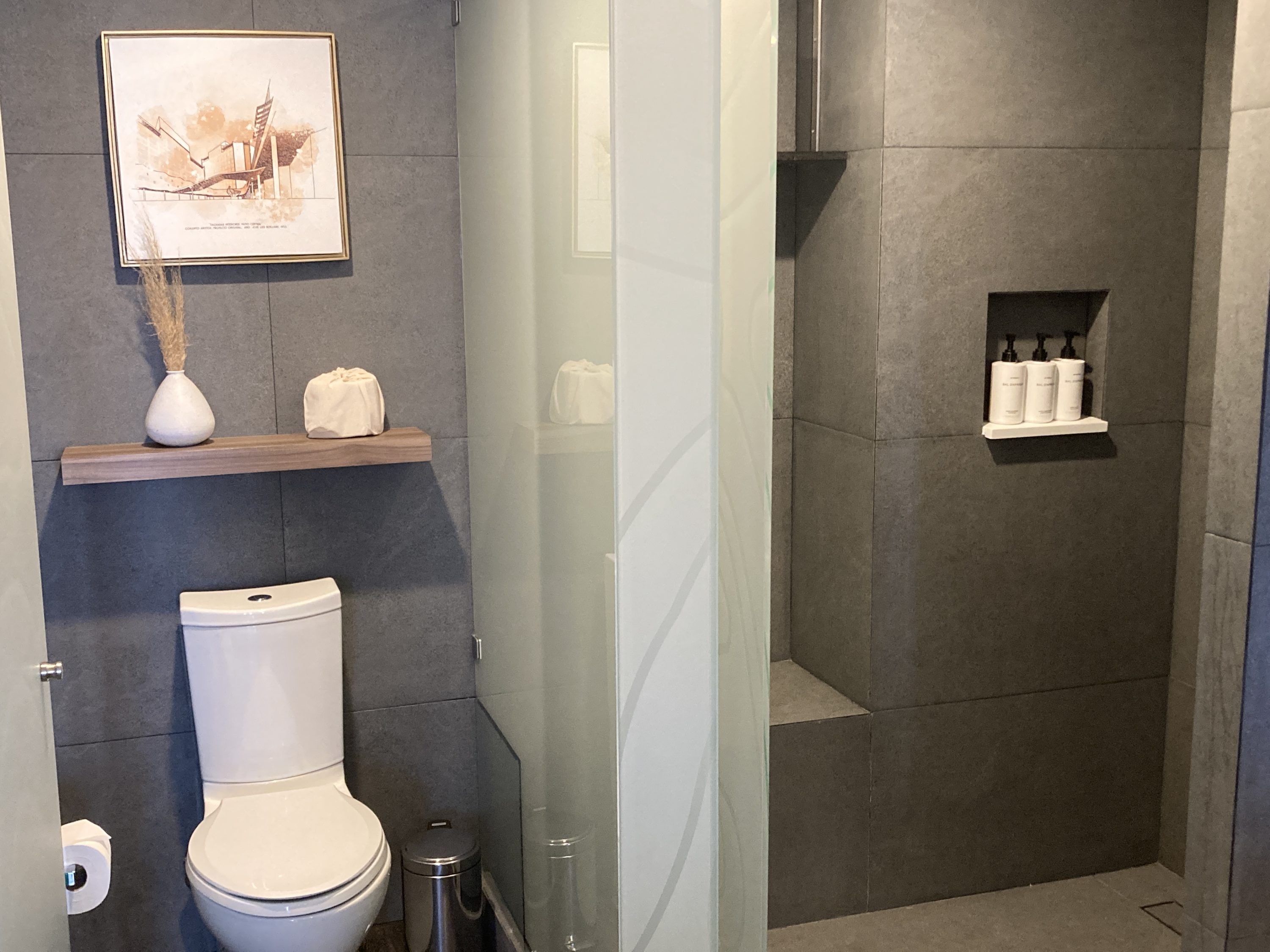 Andaz Mexico City Condesa water closet and shower Andaz Mexico City Condesa water closet and shower