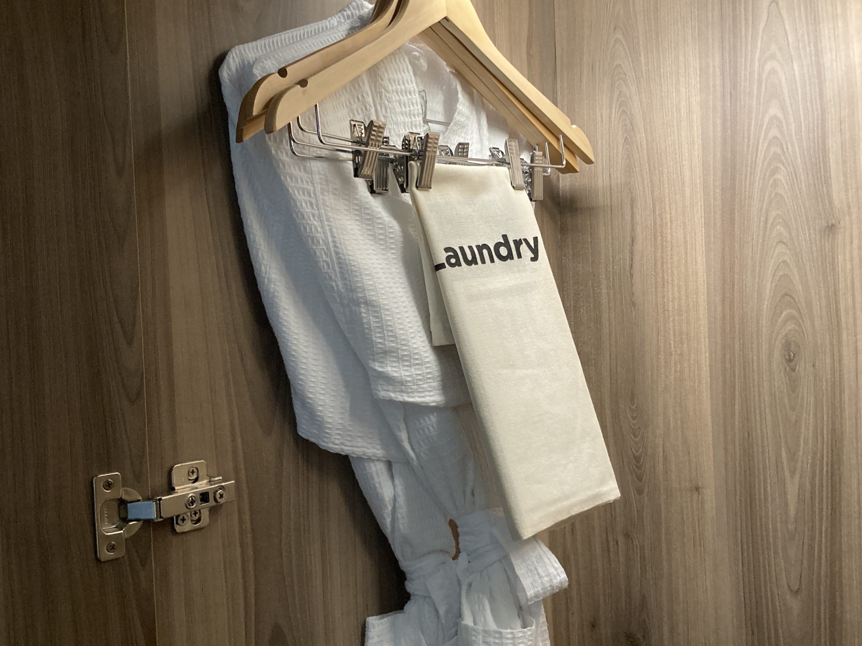 Andaz Mexico City Condesa robes and laundry bag Andaz Mexico City Condesa robes and laundry bag