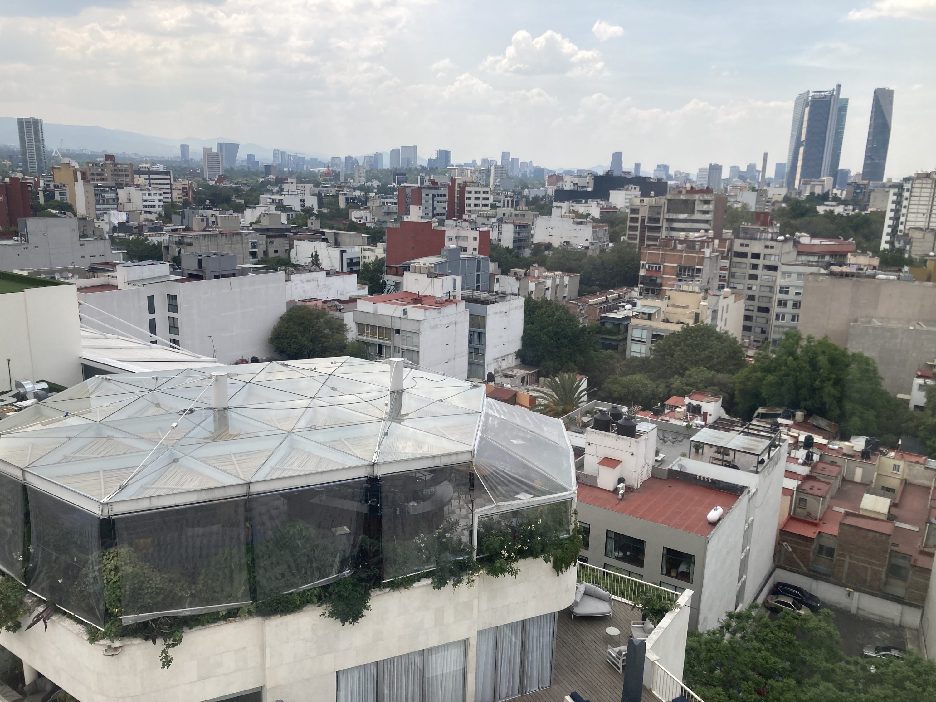 Andaz Mexico City Condesa city skyline view from room Andaz Mexico City Condesa city skyline view from room